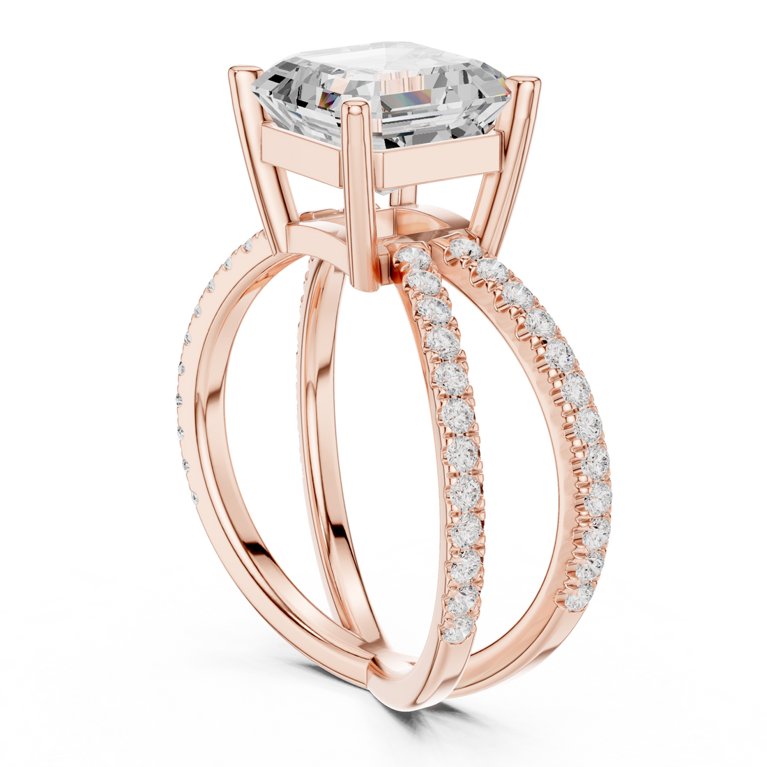 Diamond jewellery set with coordinated brilliance.