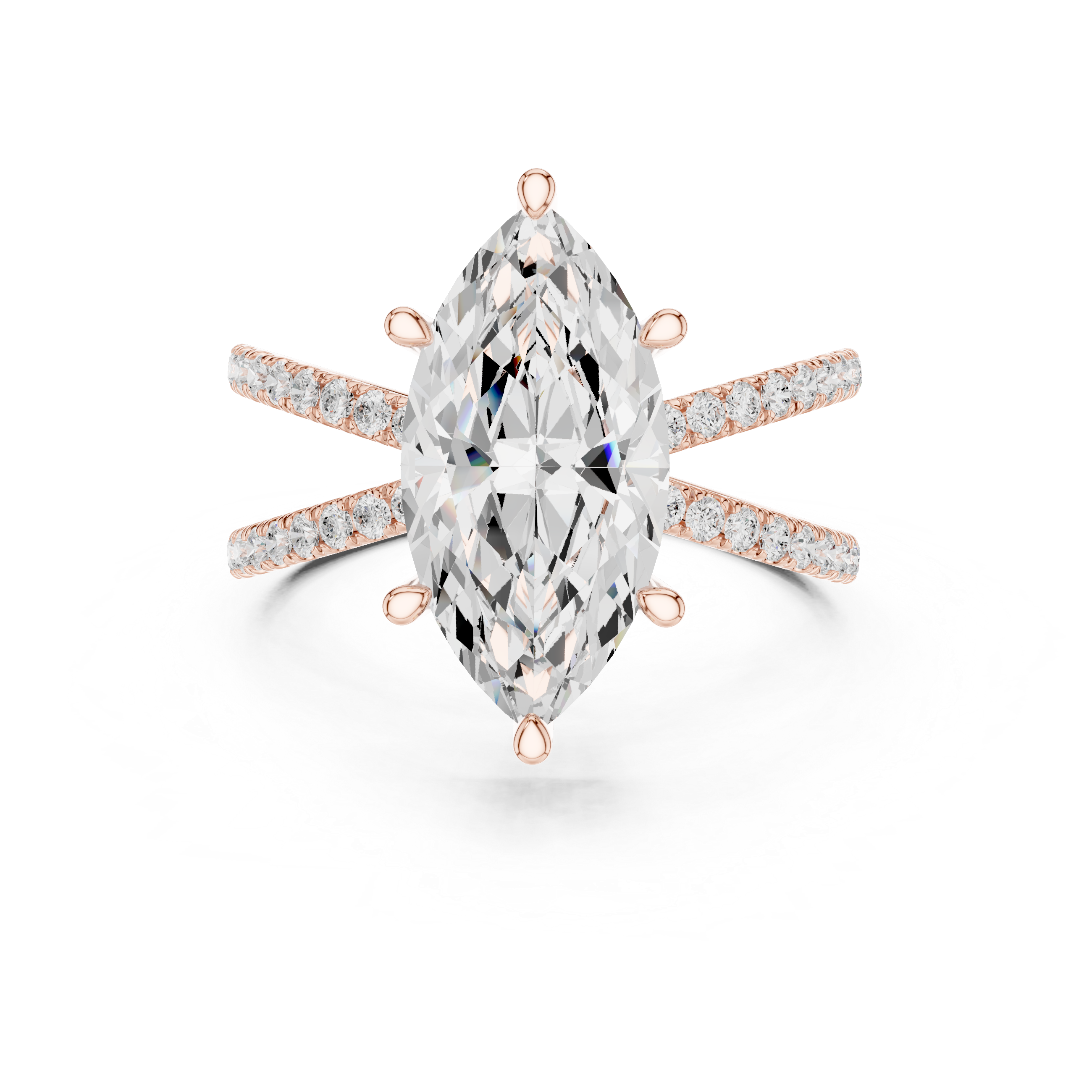 Diamond halo earrings with brilliant sparkle.