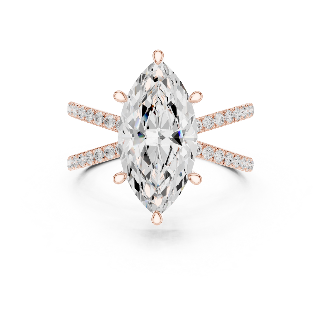 Diamond halo earrings with brilliant sparkle.