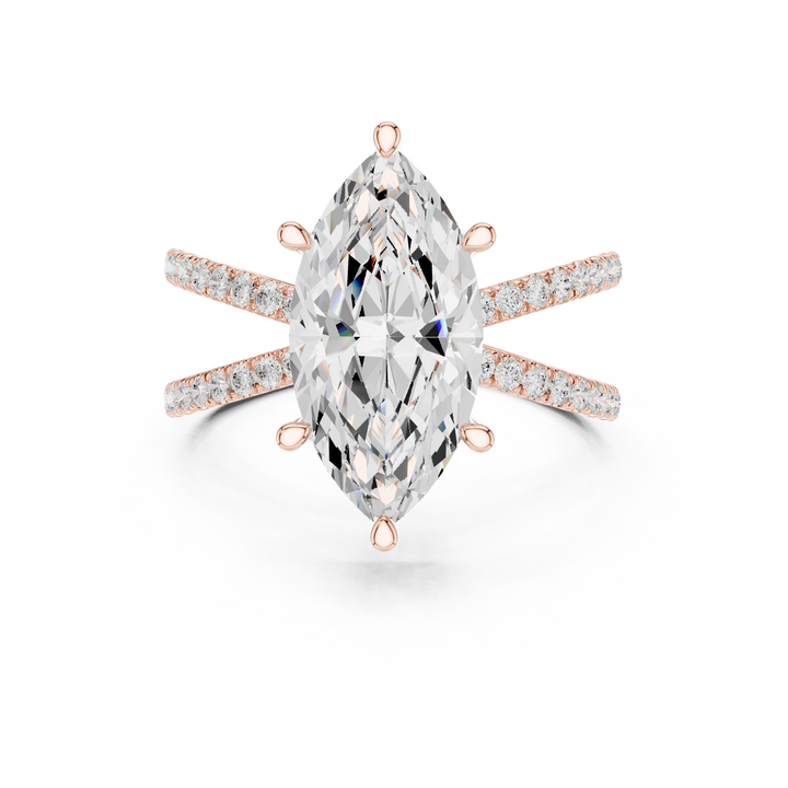 Diamond halo earrings with brilliant sparkle.