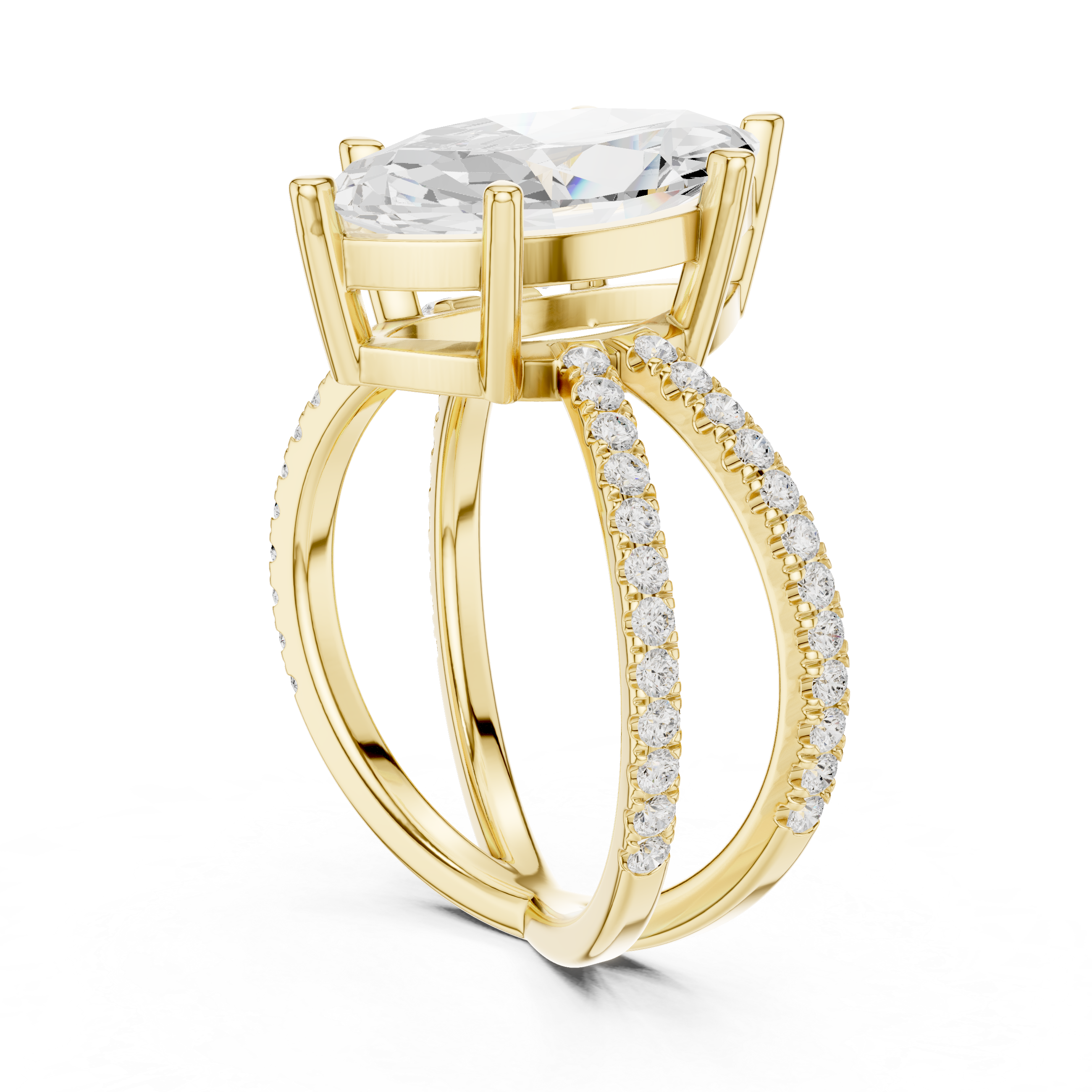 Bold gemstone ring with strong setting.