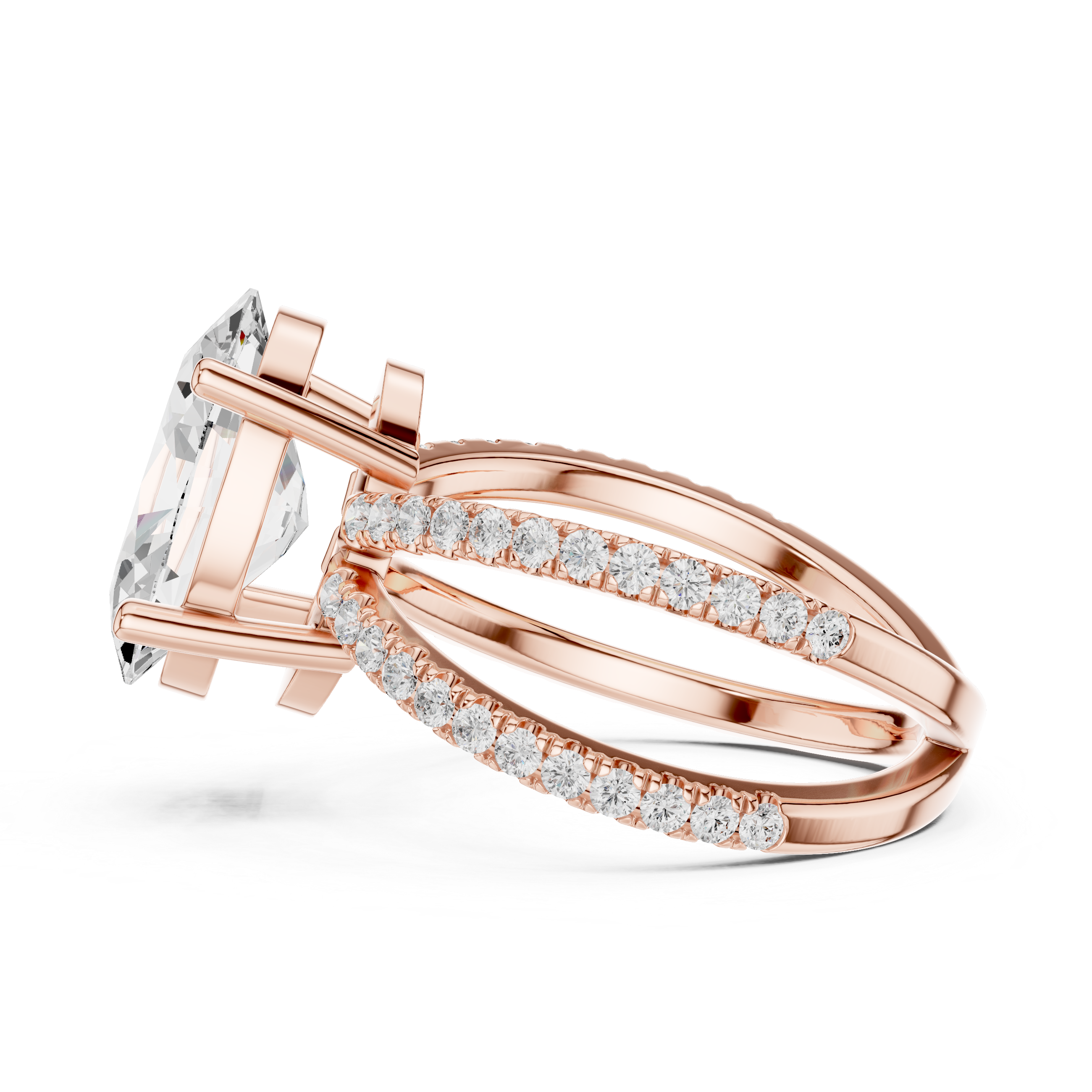 Slim cuff bracelet with smooth metal finish.