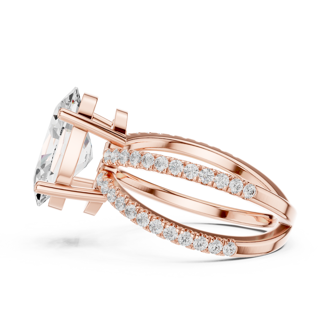 Slim cuff bracelet with smooth metal finish.