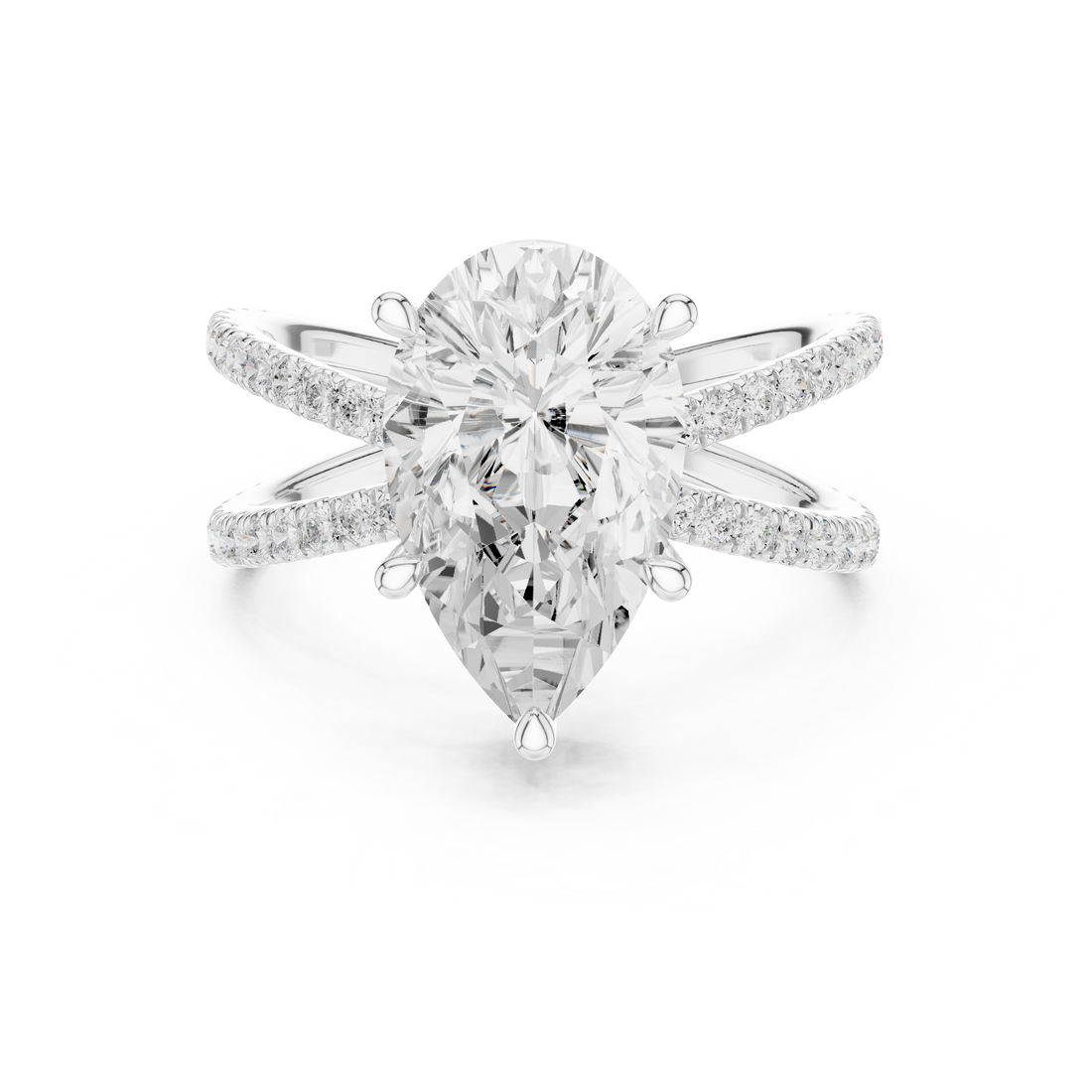 Smooth diamond ring with refined polished edges.