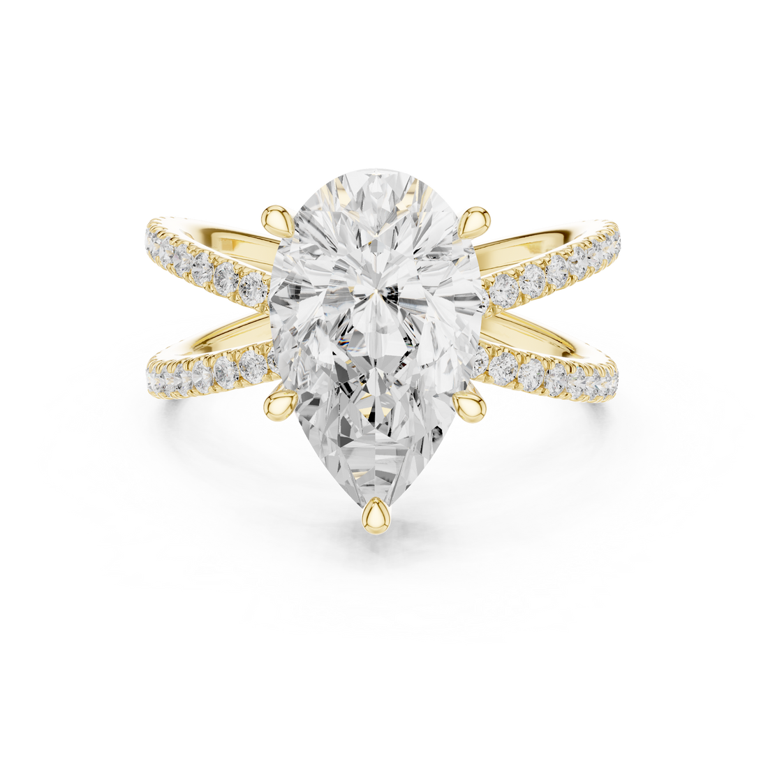 Classic gold ring with smooth polished surface.