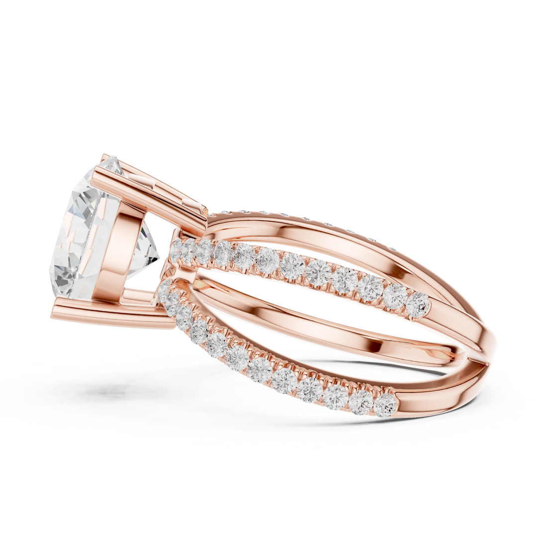 Elegant charm bracelet featuring delicate gold links and sparkling lab-grown diamond decorative charms.