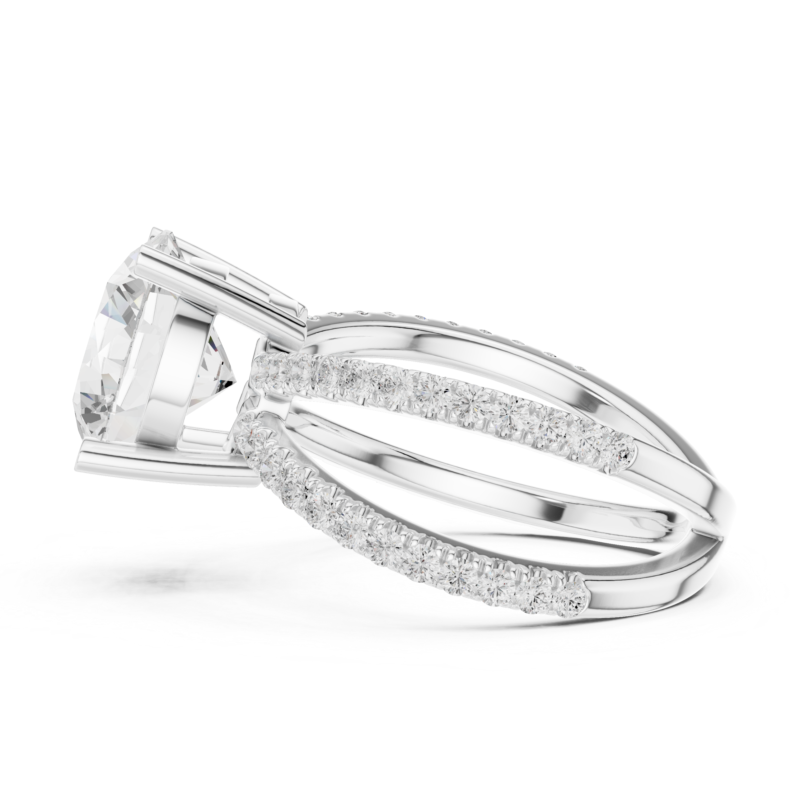 Classic princess-cut CZ diamond ring designed in white gold plating for timeless everyday elegance.