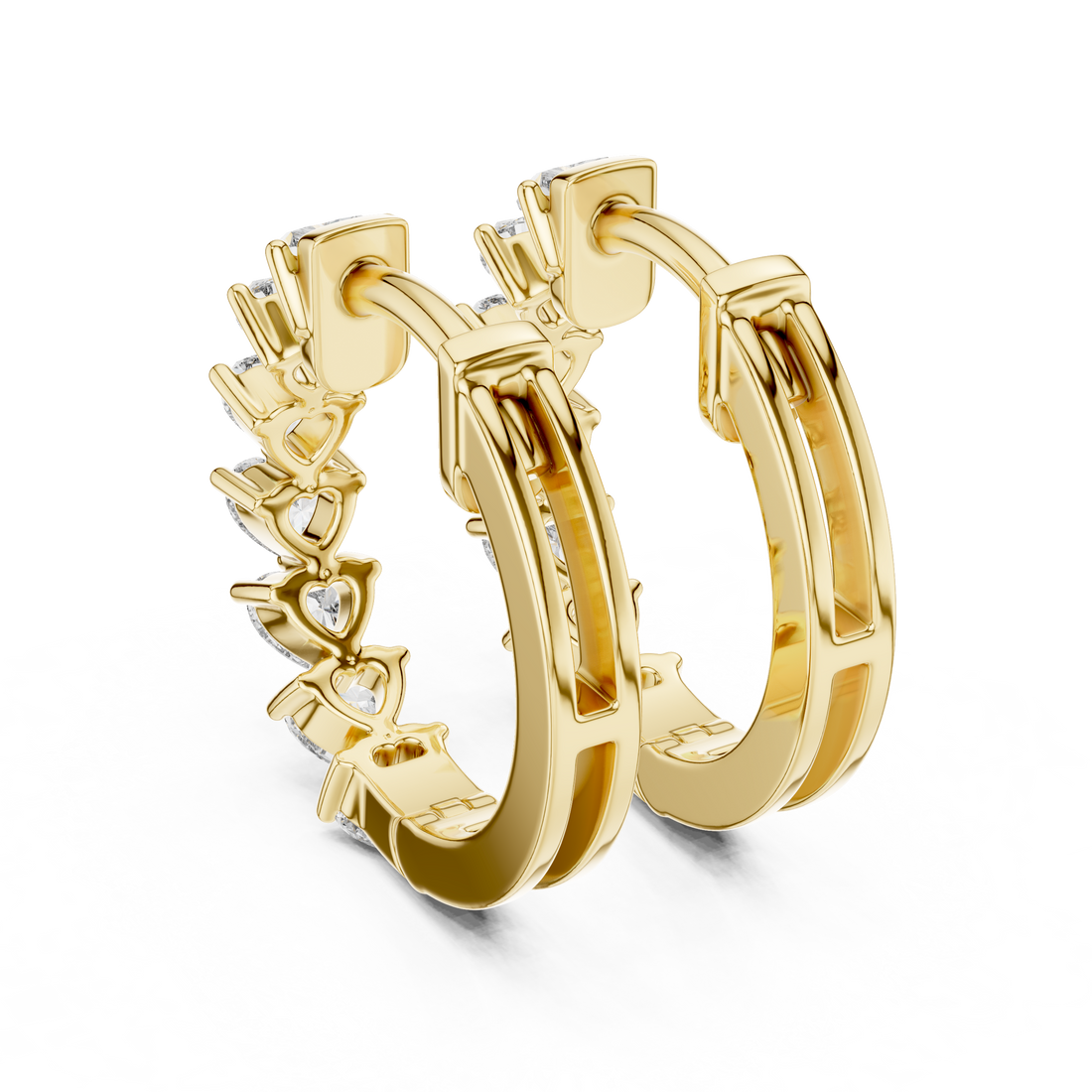 Double strand bracelet with elegant polished links.