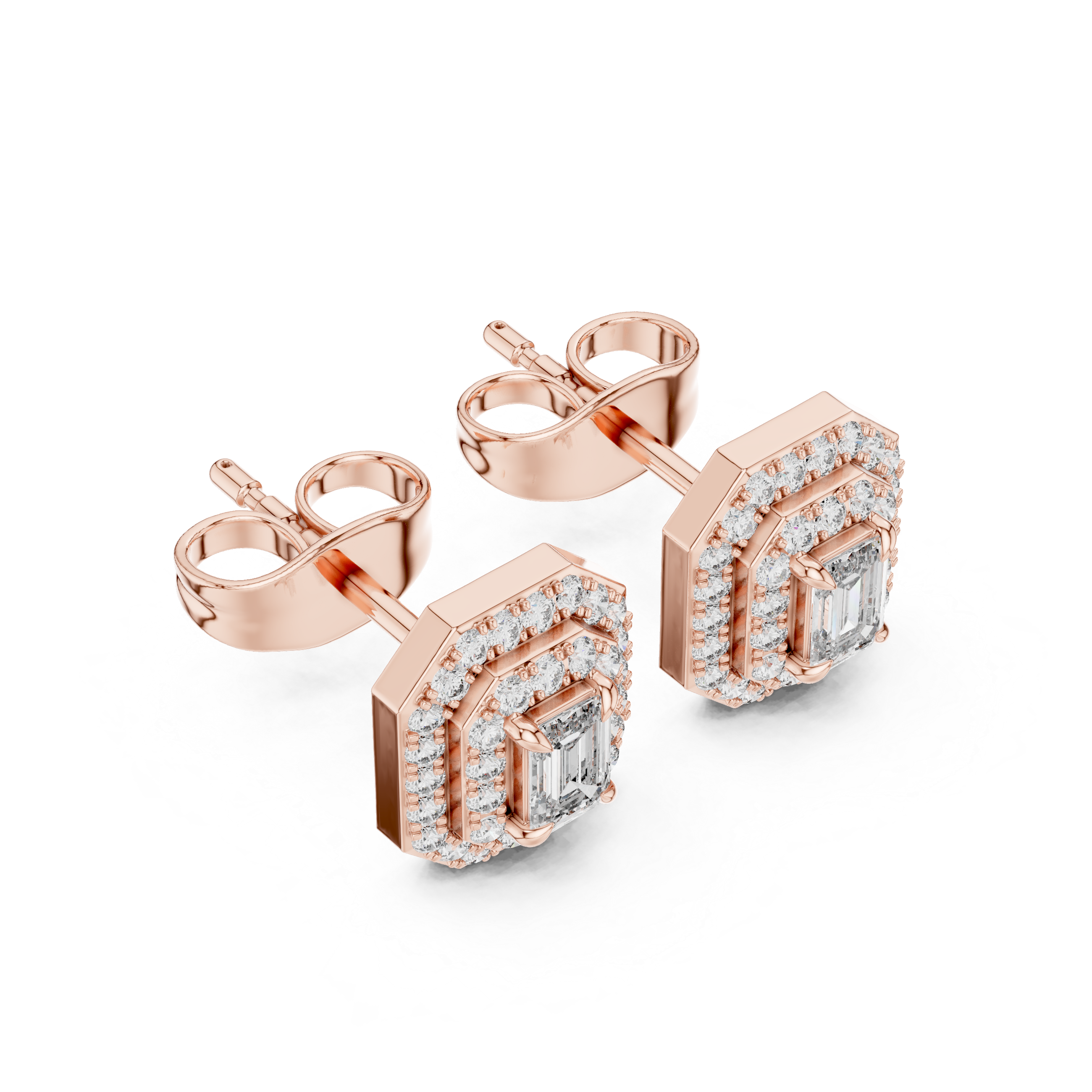 White gold eternity band with continuous diamonds.