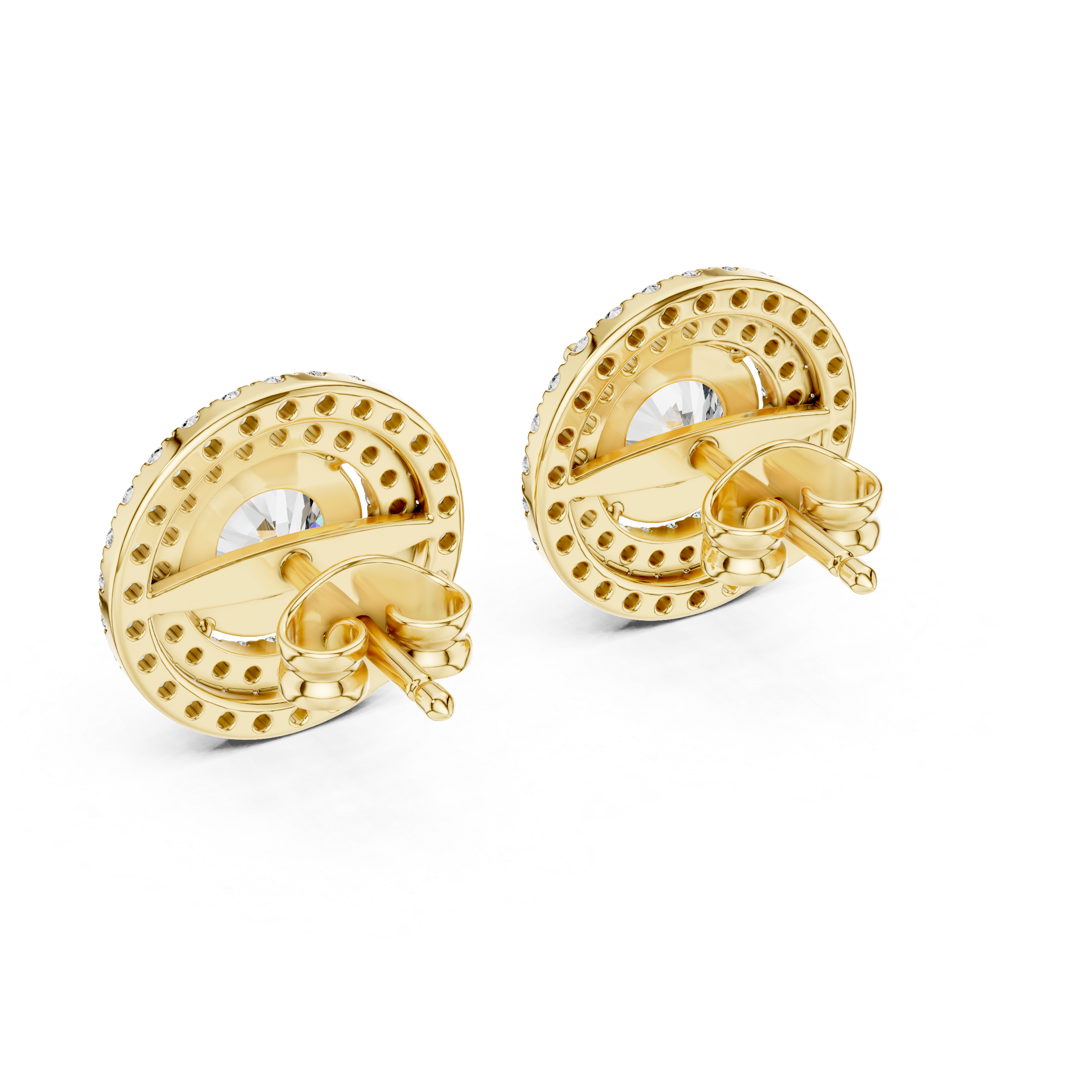 Classic gold nose ring with smooth hoop.