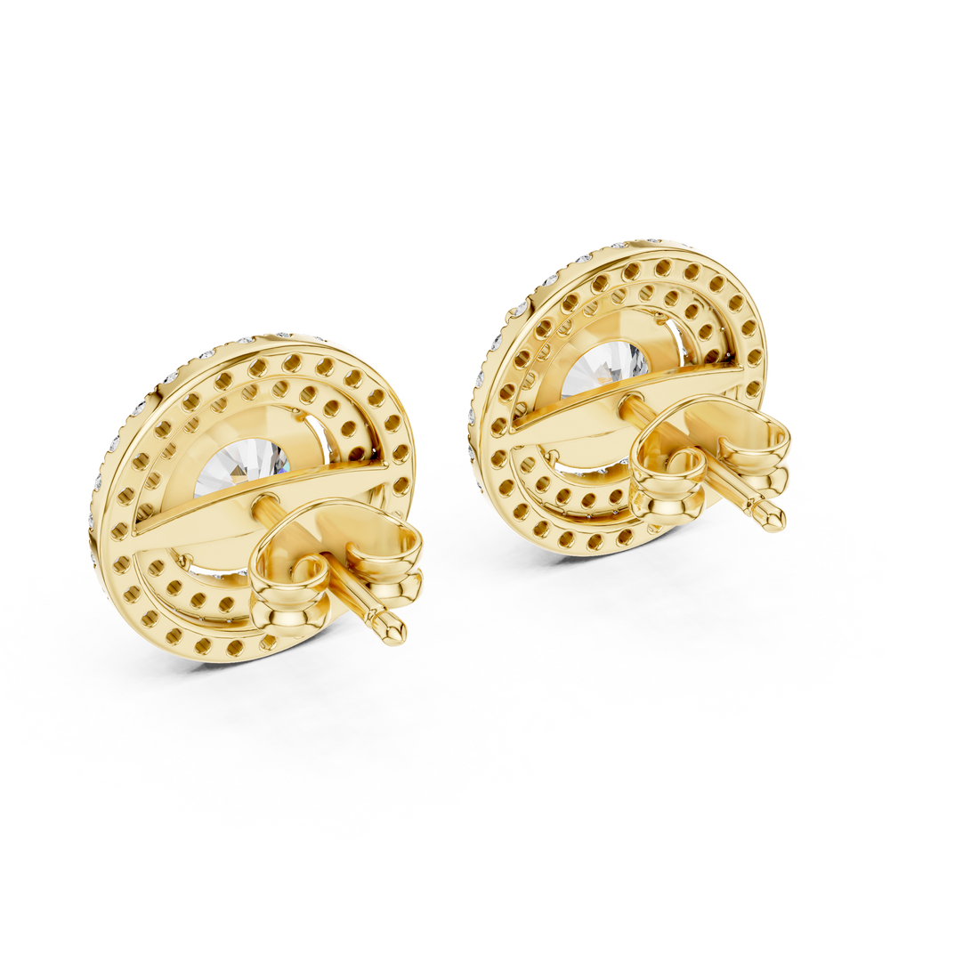 Classic gold nose ring with smooth hoop.