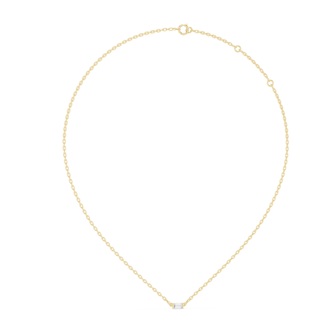 Stylish Y-shaped necklace featuring dangling central element.
