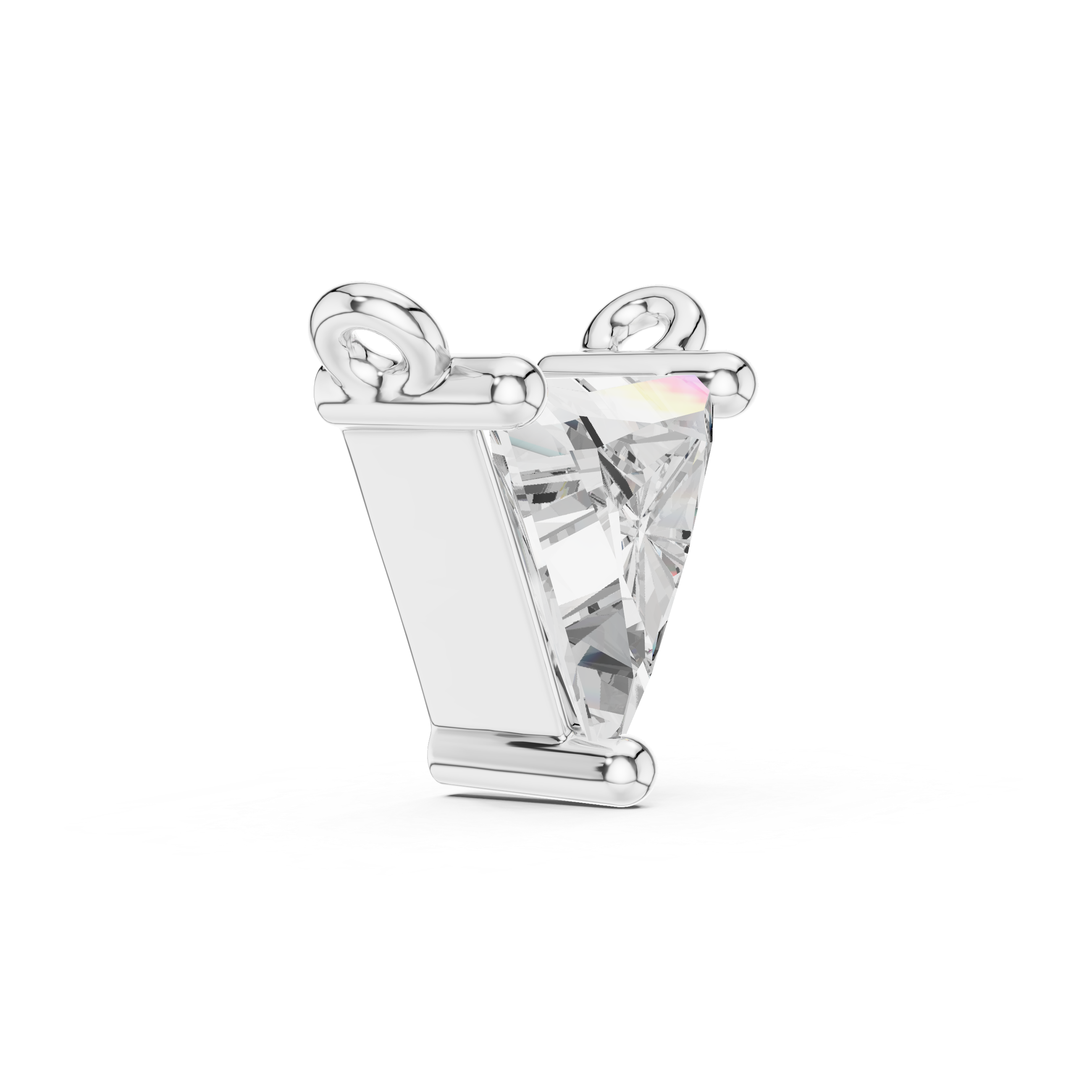 Stylish children's stud earrings featuring tiny gemstone detail.