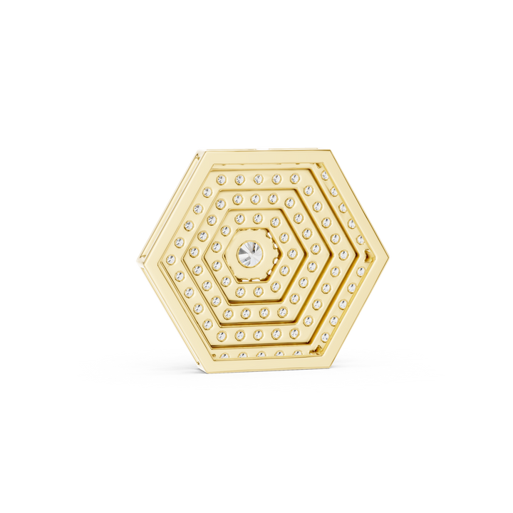 Luxury diamond stud earrings featuring brilliant-cut stones.