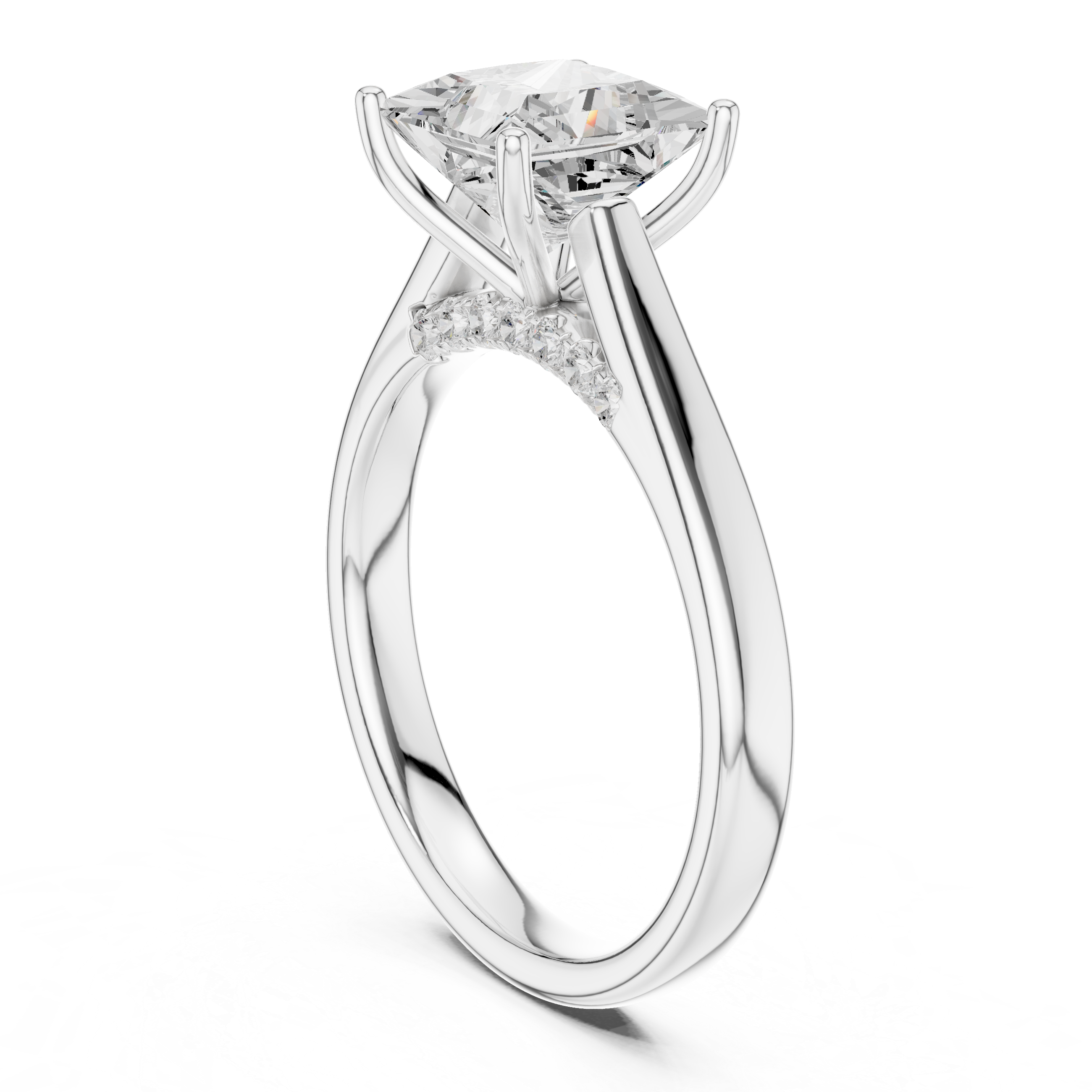 Thin minimalist necklace with sleek finish.
