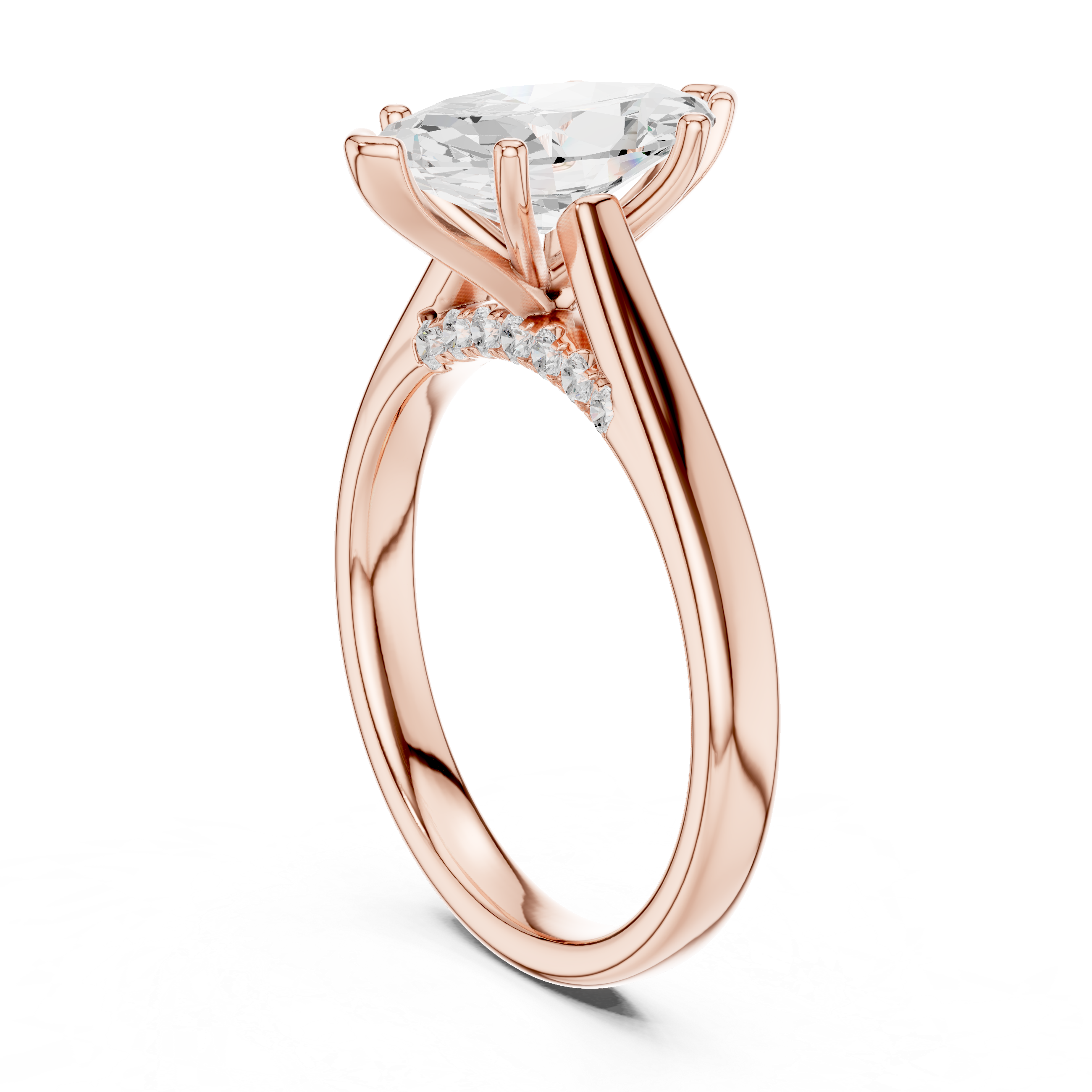 Eternity ring with continuous diamond sparkle.