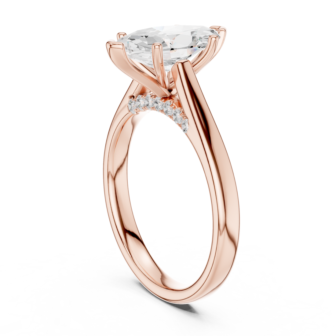 Eternity ring with continuous diamond sparkle.