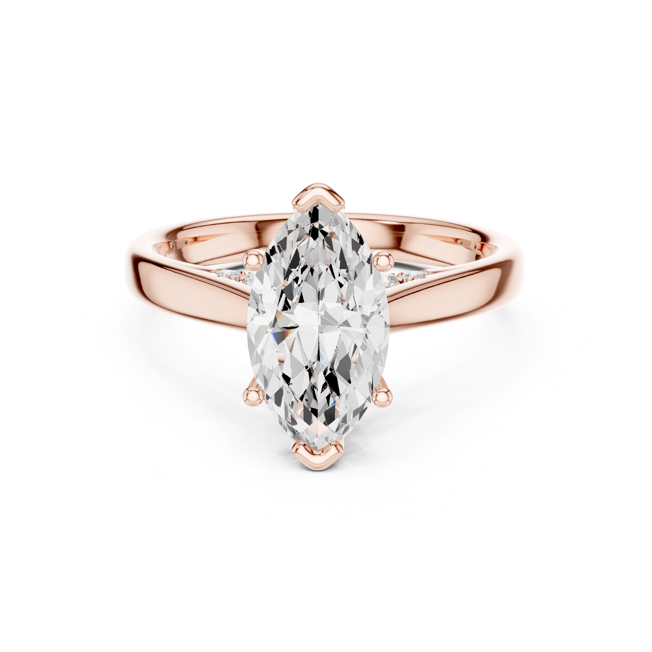 Stackable ring set with slim polished bands.