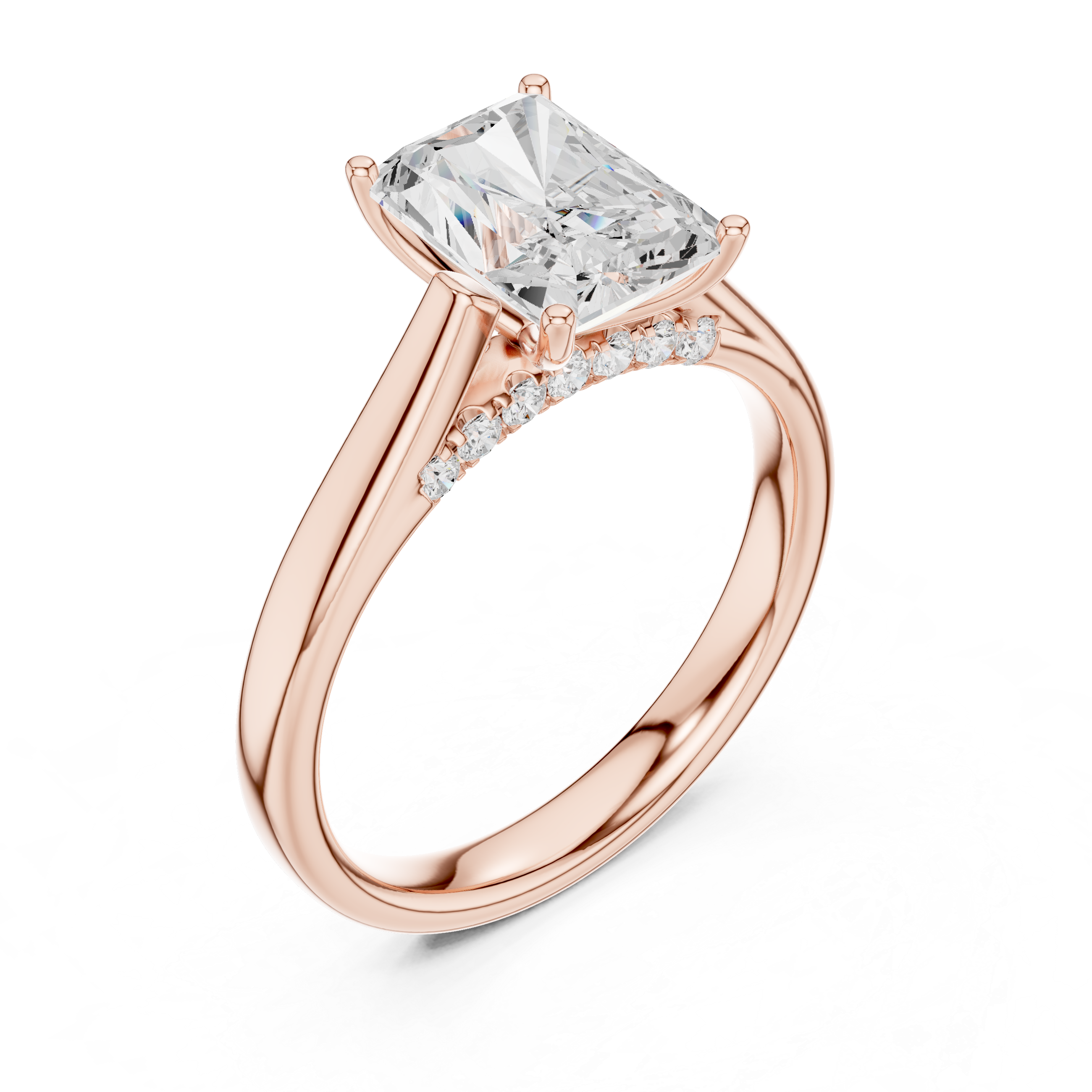 Floral carved toe ring with decorative pattern.