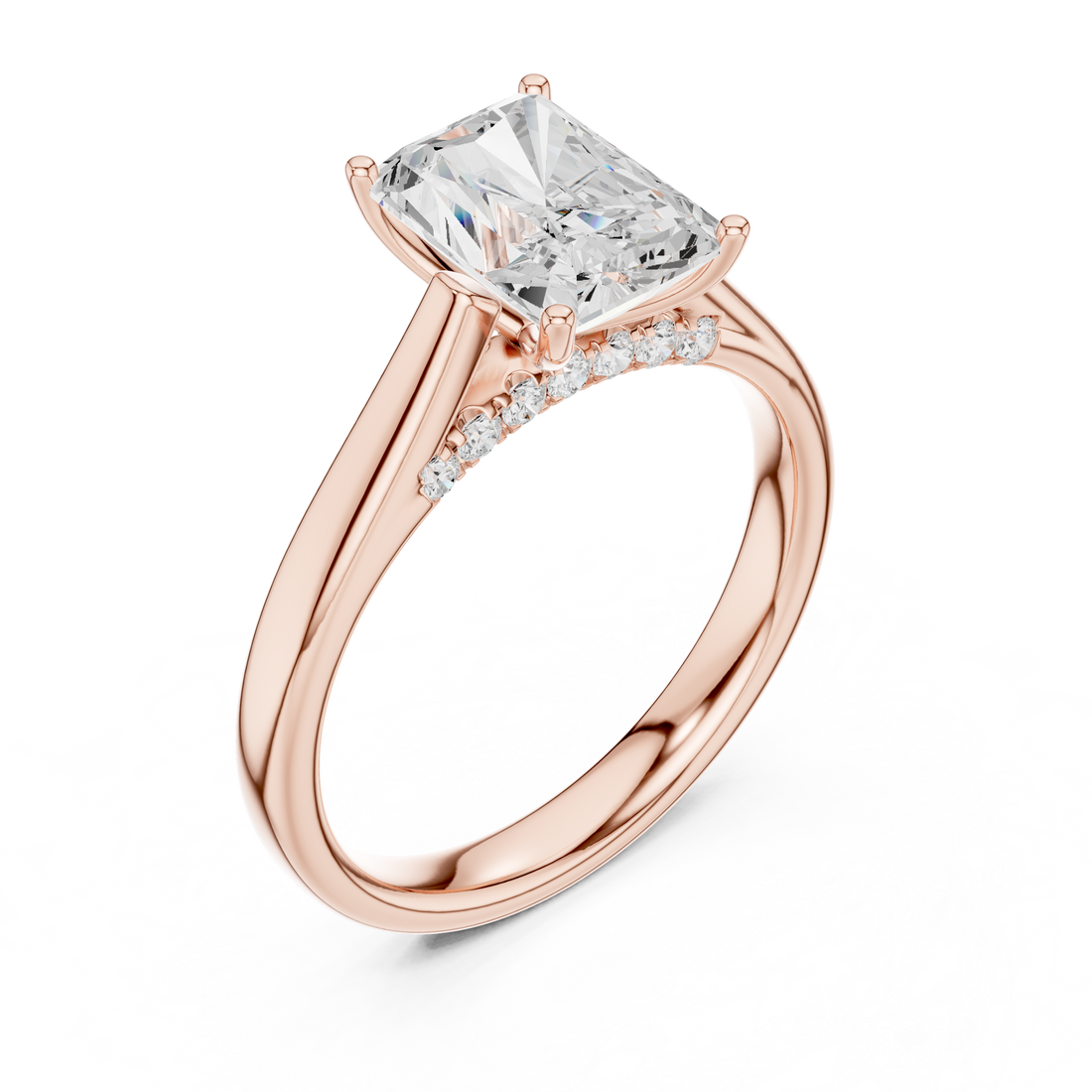 Floral carved toe ring with decorative pattern.