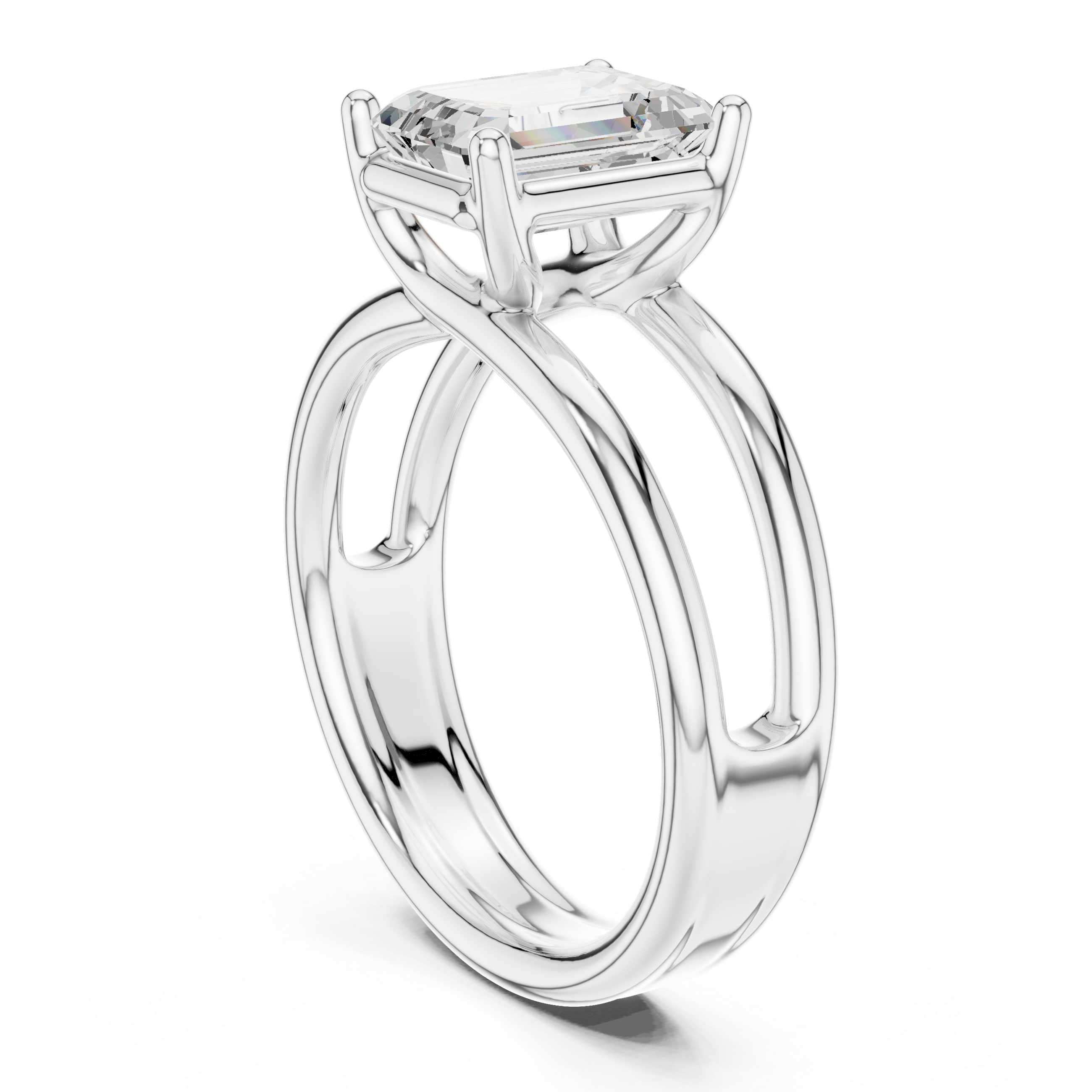 Plain toe ring with polished metal finish.