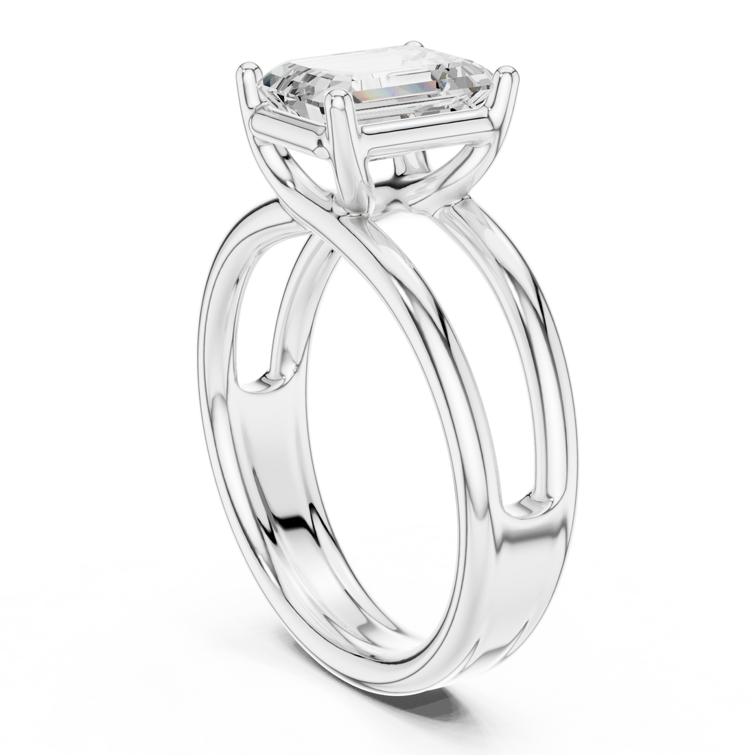 Plain toe ring with polished metal finish.