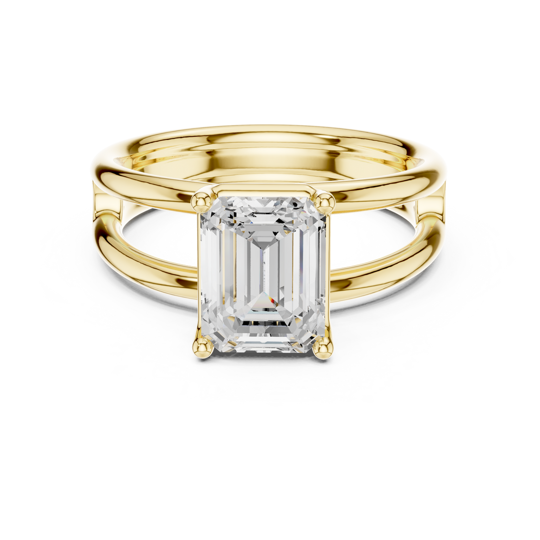 Cushion-cut engagement ring with elegant finish.