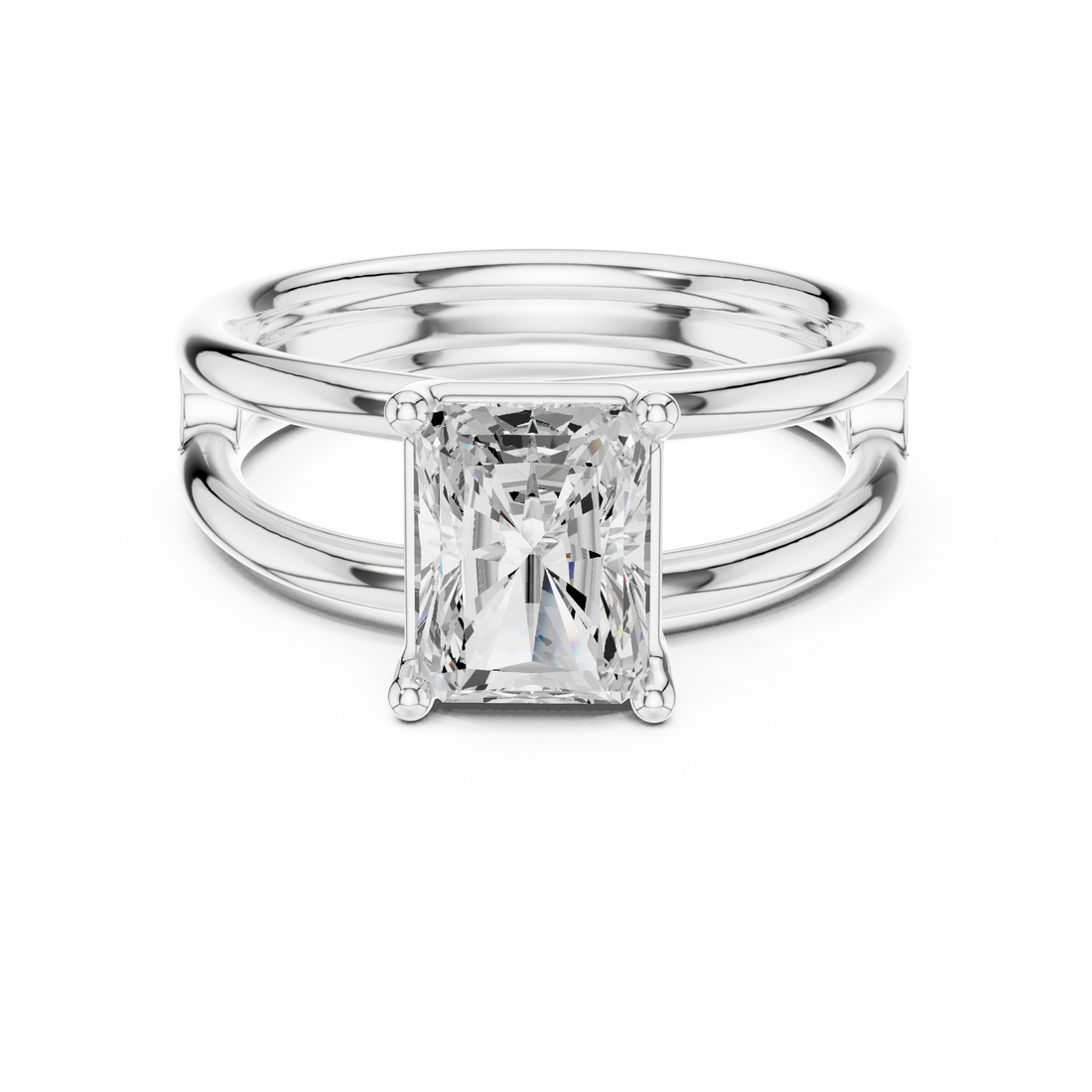 Minimal gold ring with modern smooth design.