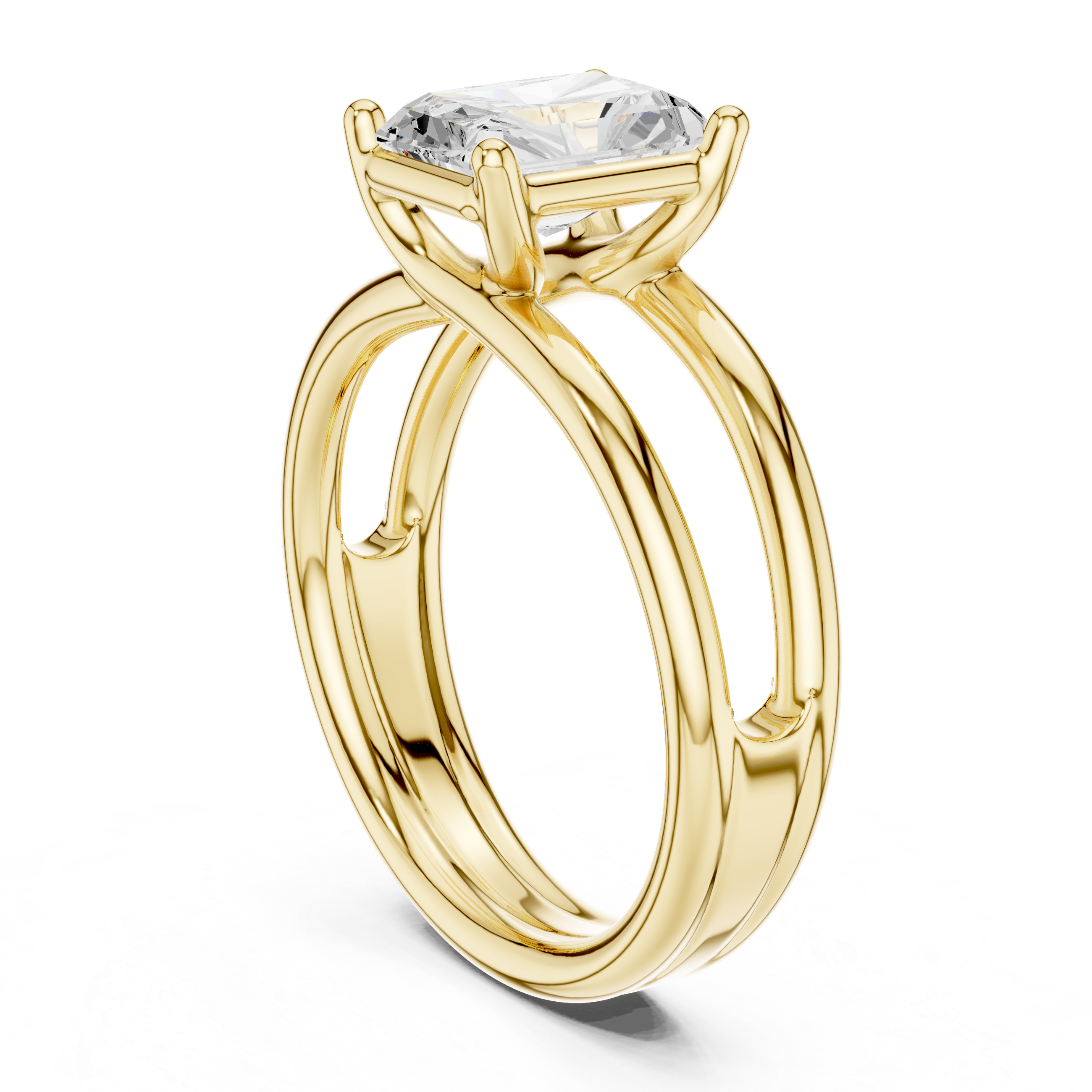 Classic engagement ring with timeless sparkle.