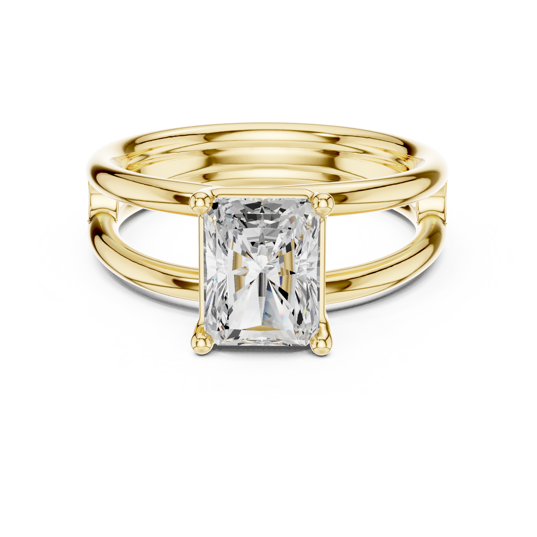 Designer luxury ring with bold structure.