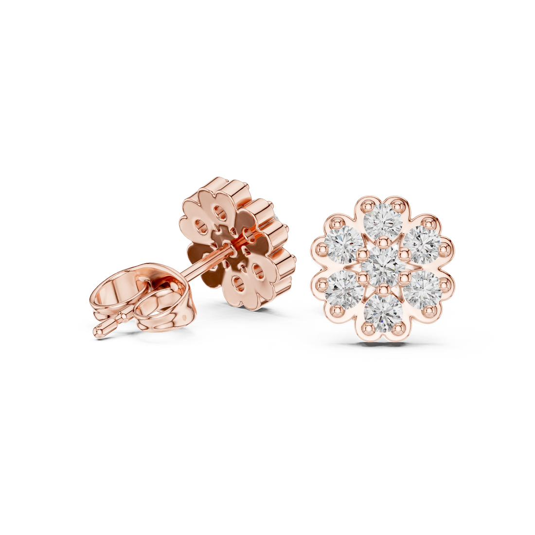 Minimal stud earrings with clean polished finish.
