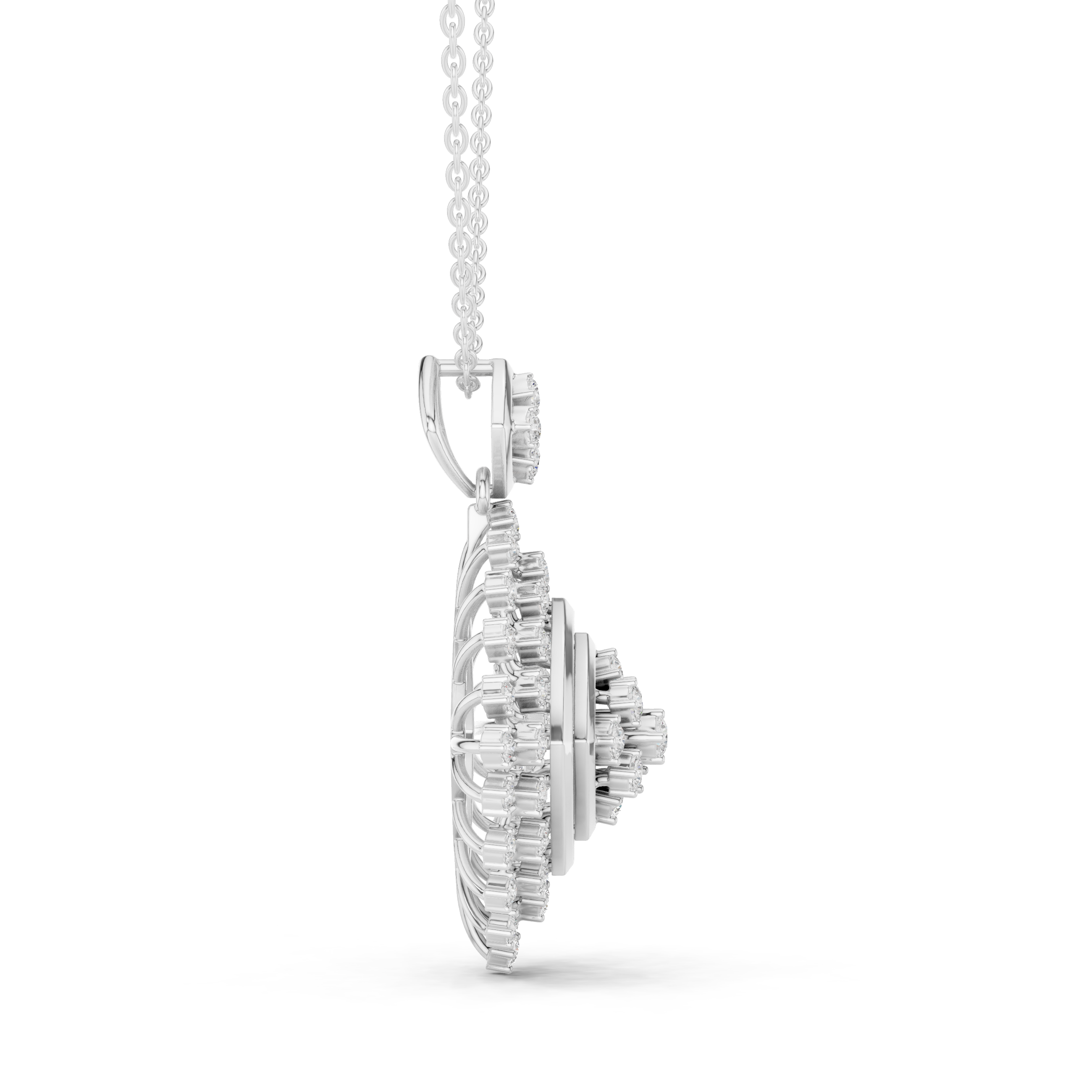 Sparkling featuring intricate diamond detail and fine finish
