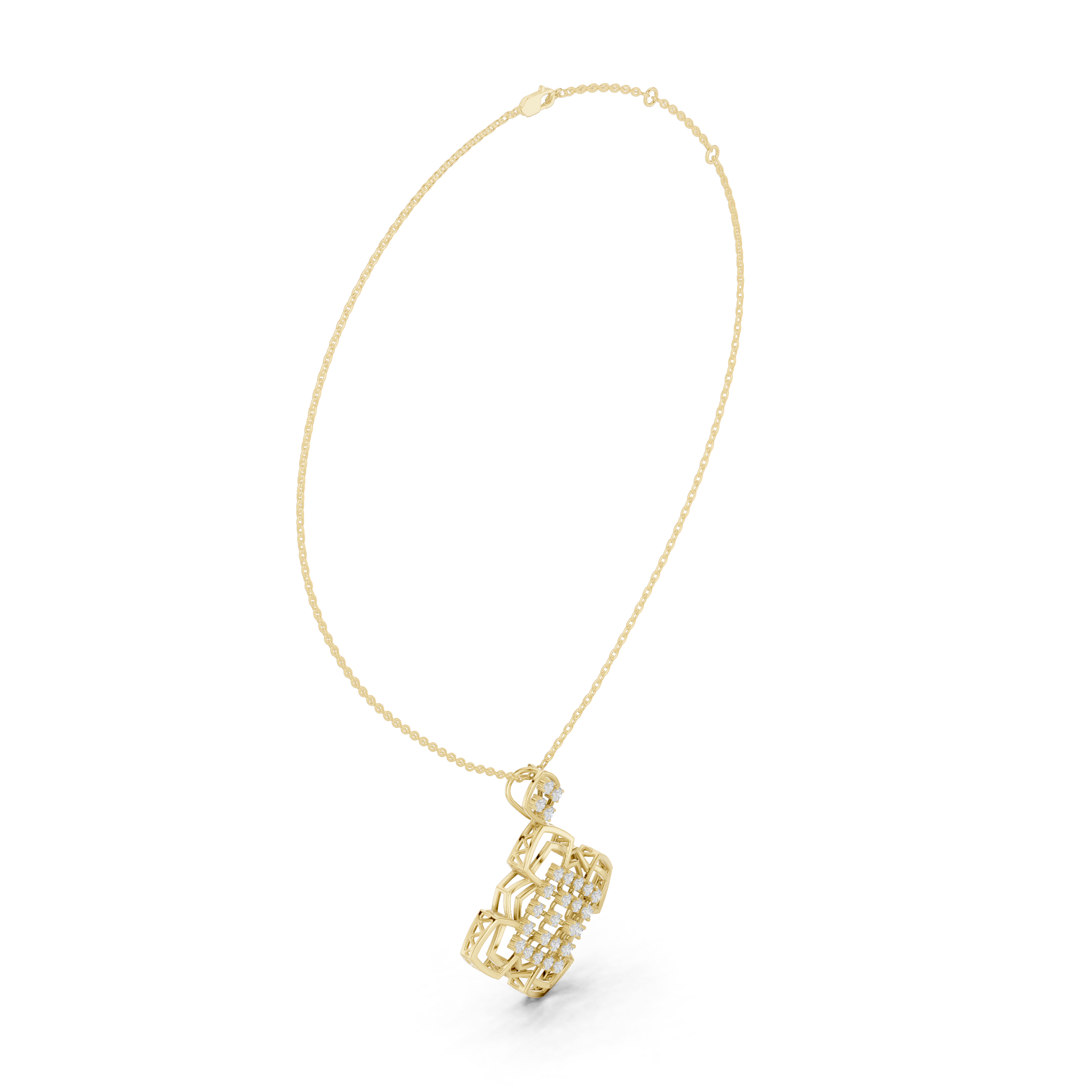 Luxury fashion Round Brilliant Cut Diamond Solitaire Pendant Necklace in Four Prong Setting curated for exclusive jewelry collections