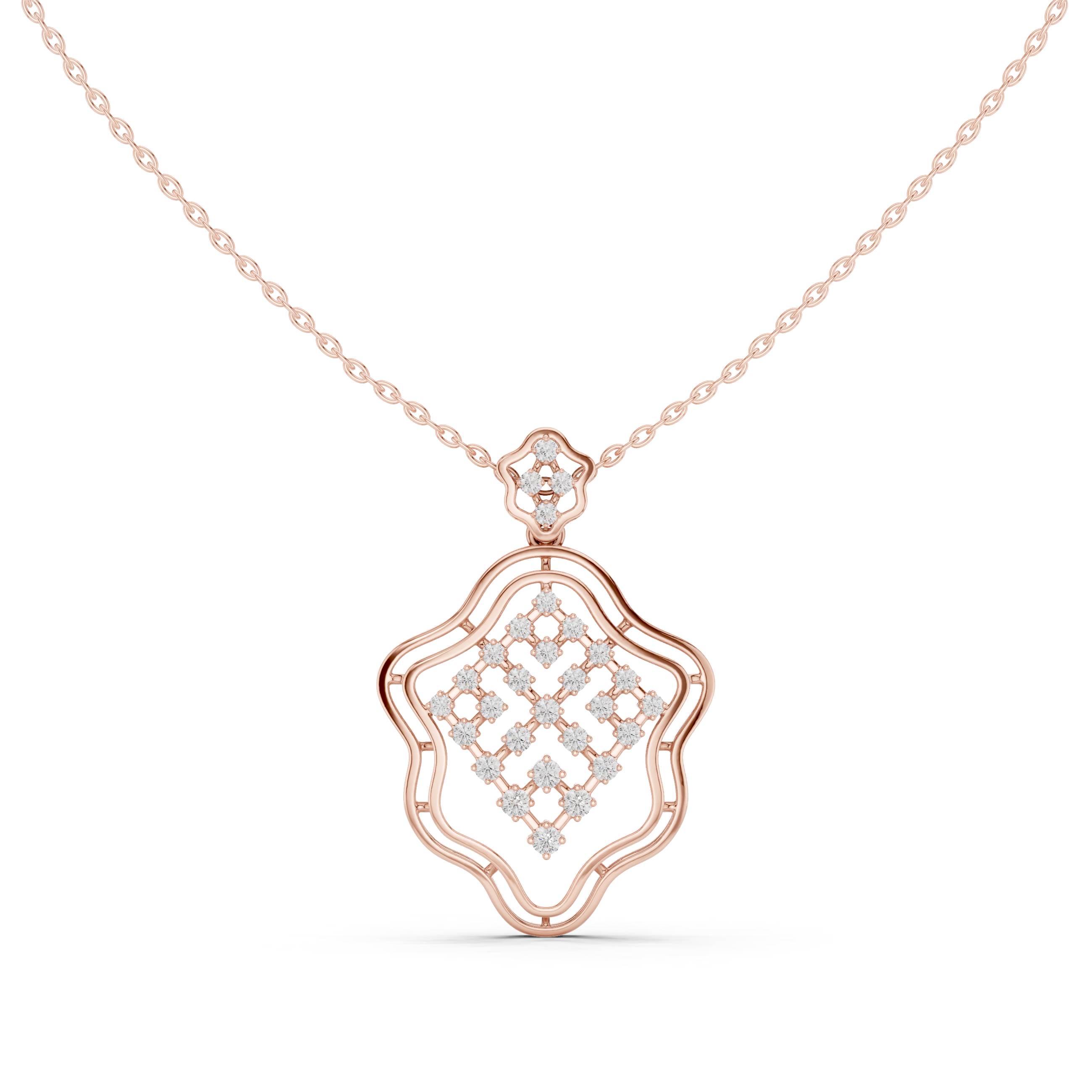 Sleek Round Brilliant Cut Diamond Solitaire Pendant Necklace perfect for both casual and formal styling