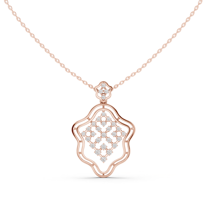Sleek Round Brilliant Cut Diamond Solitaire Pendant Necklace perfect for both casual and formal styling