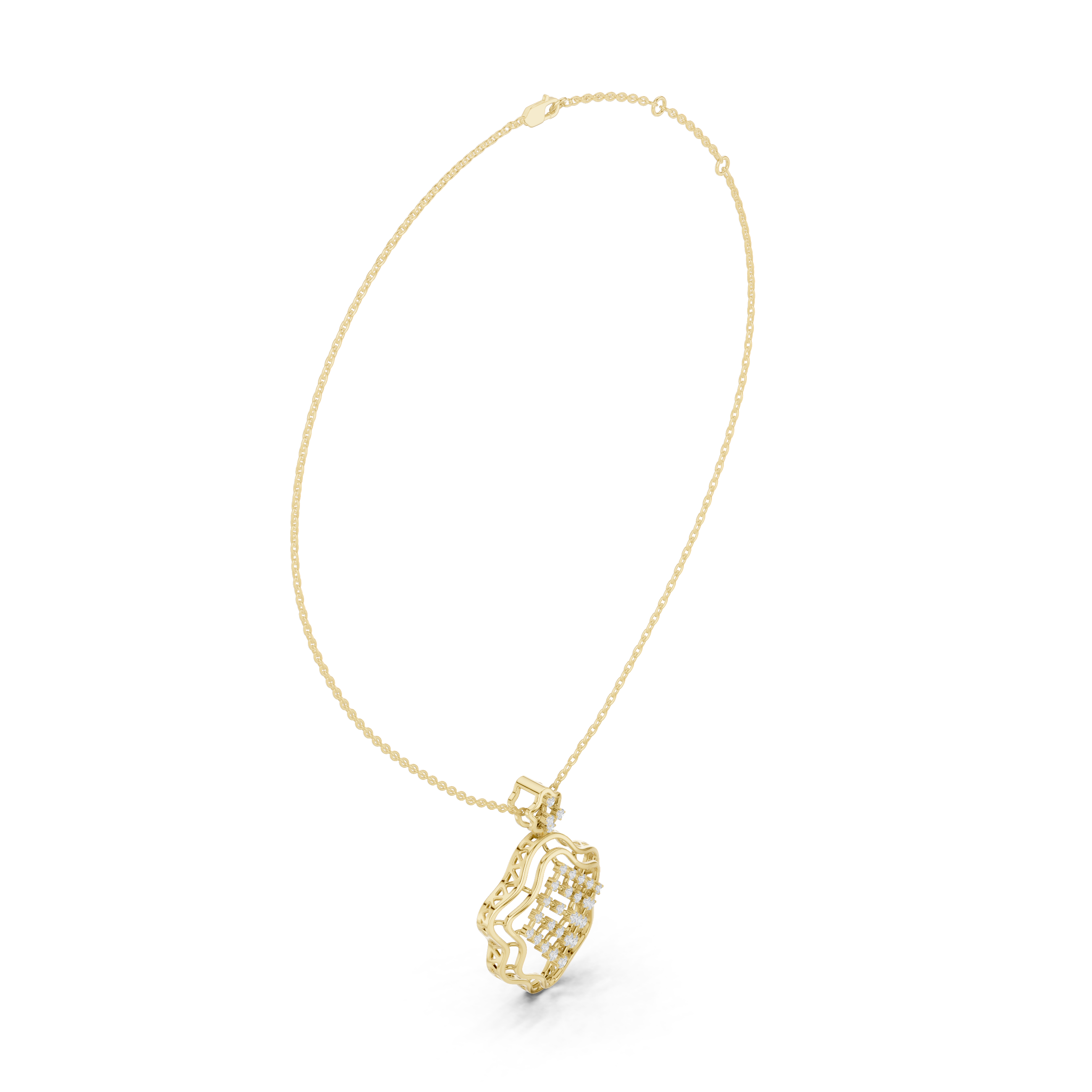 Sparkling featuring intricate diamond detail and fine finish