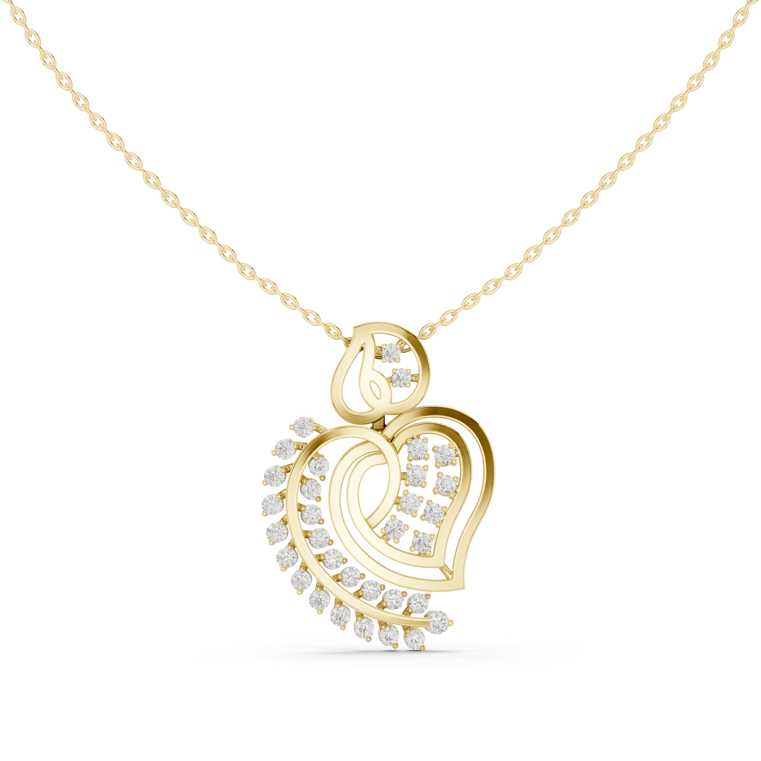 Luxury fashion Round Brilliant Cut Diamond Solitaire Pendant Necklace in Four Prong Setting curated for exclusive jewelry collections