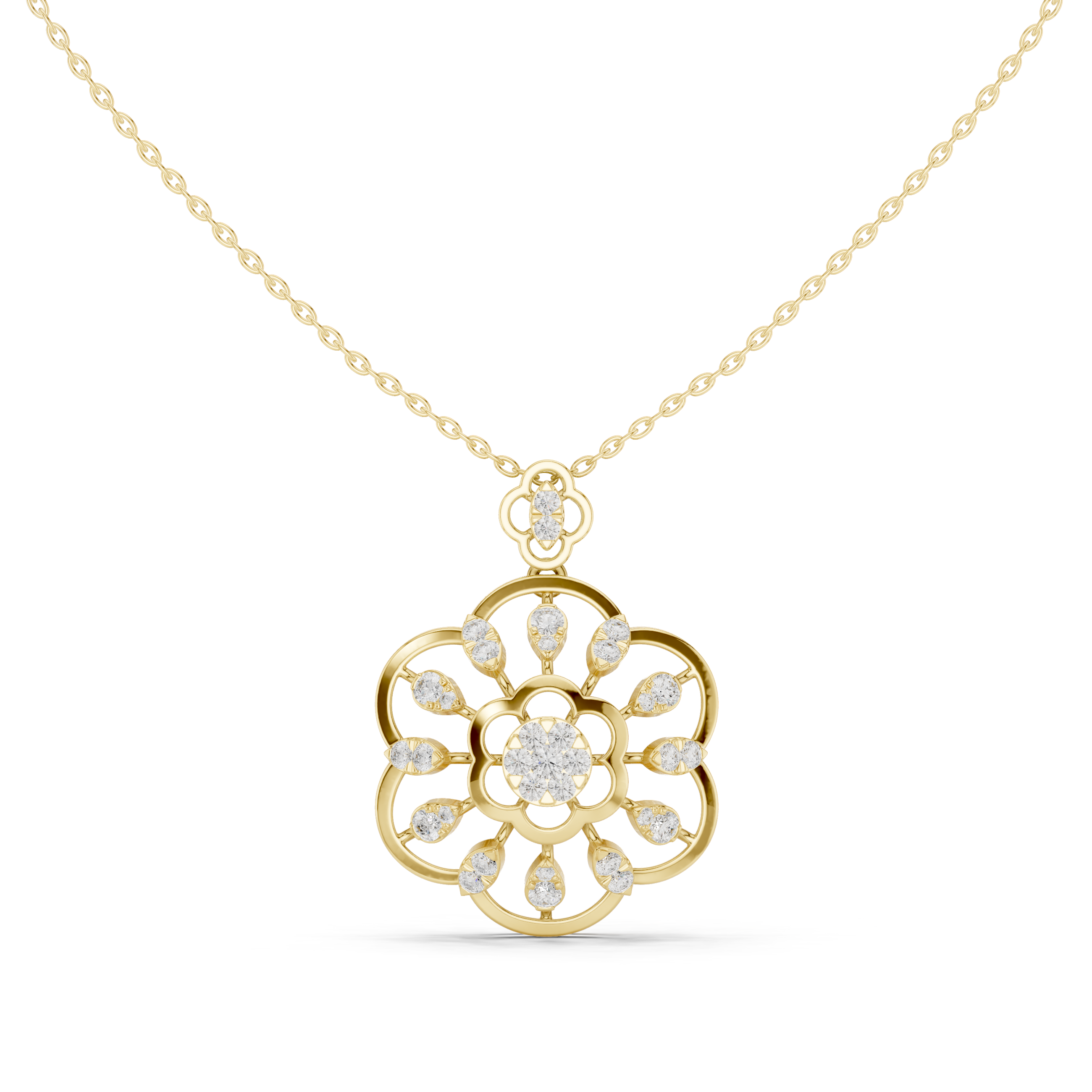 Sparkling featuring intricate diamond detail and fine finish