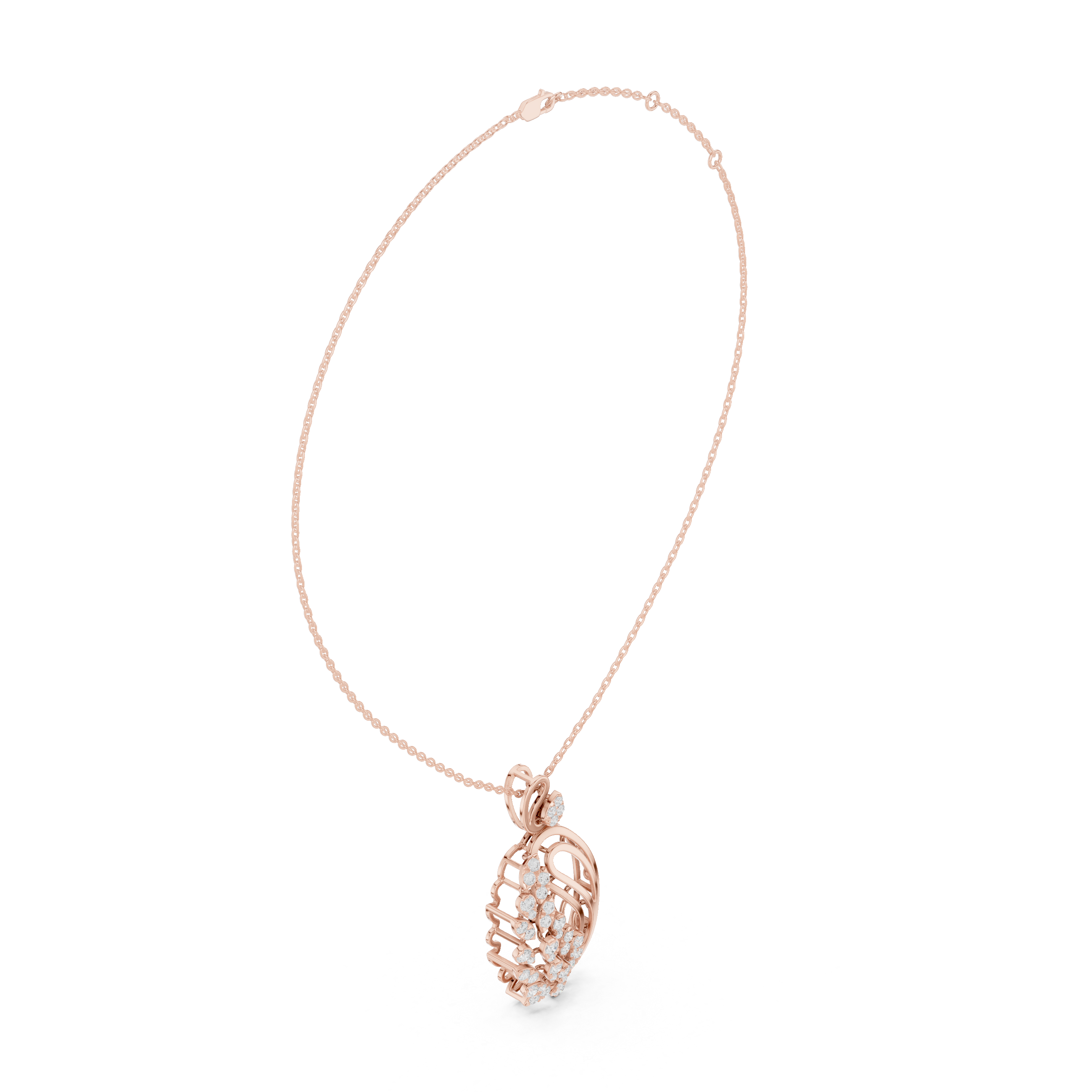 Luxury fashion Round Brilliant Cut Diamond Solitaire Pendant Necklace in Four Prong Setting curated for exclusive jewelry collections