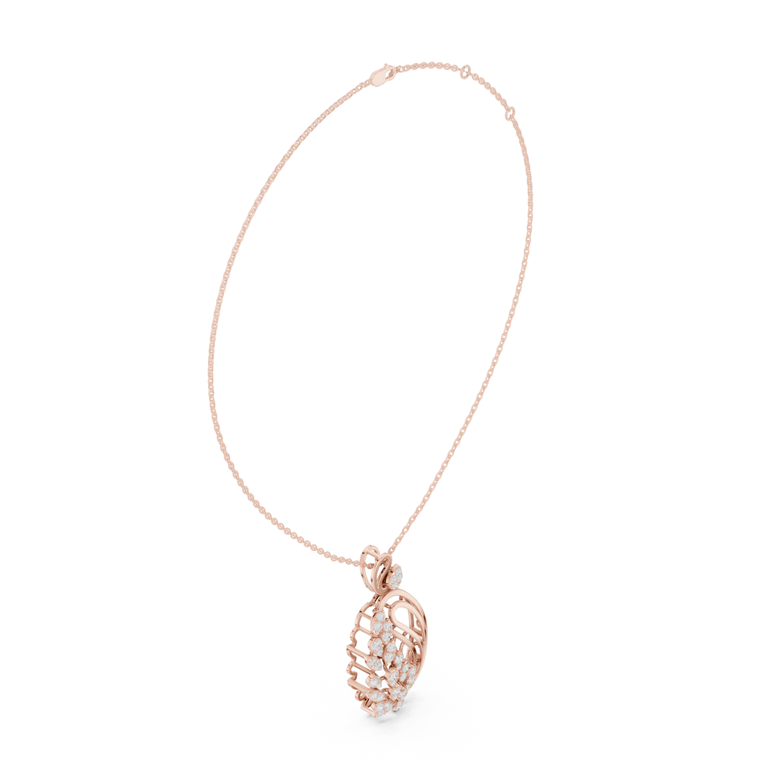 Luxury fashion Round Brilliant Cut Diamond Solitaire Pendant Necklace in Four Prong Setting curated for exclusive jewelry collections