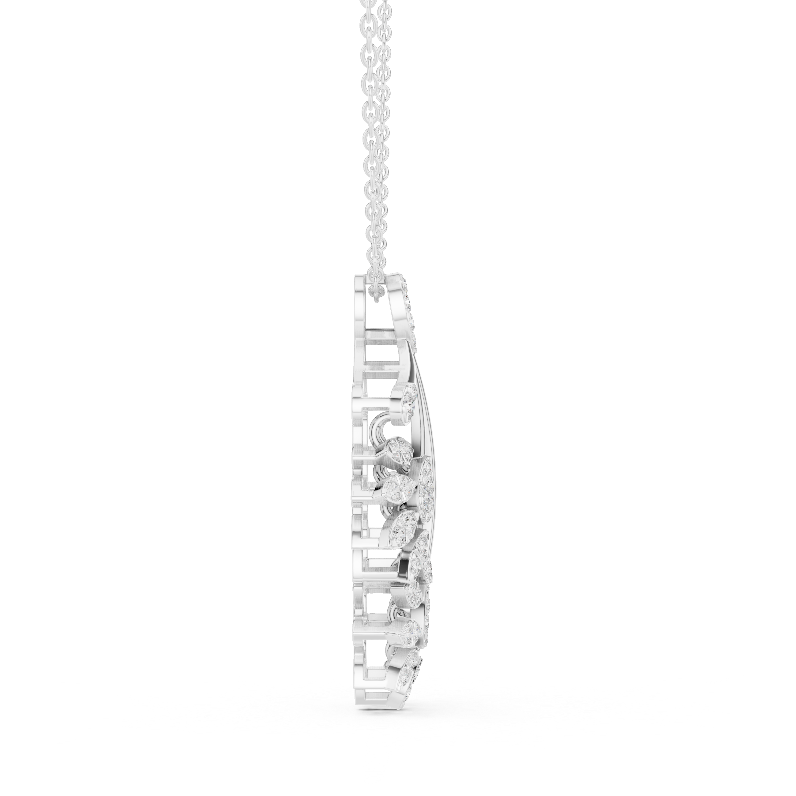 Sleek Round Brilliant Cut Diamond Solitaire Pendant Necklace perfect for both casual and formal styling