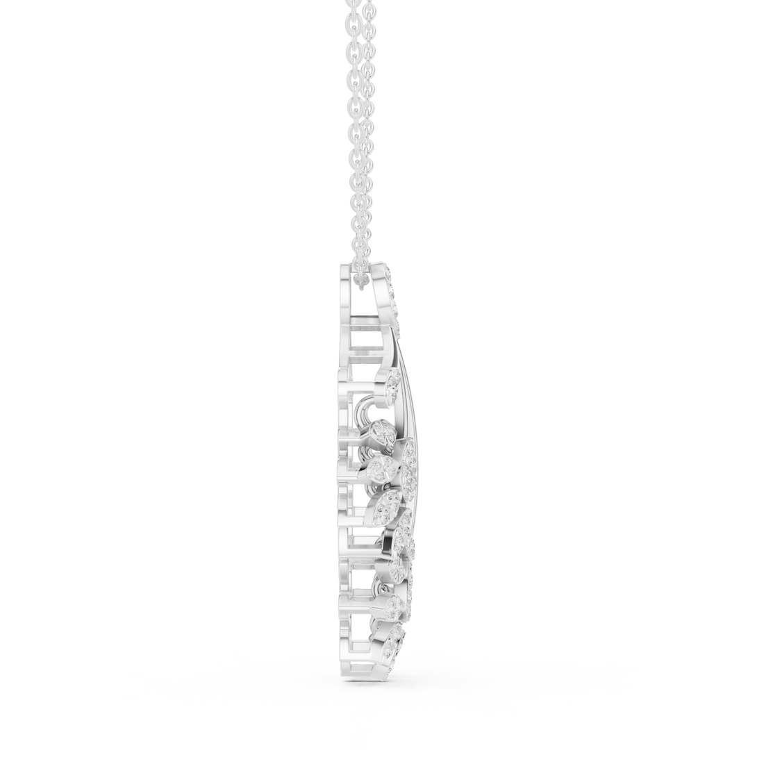 Sleek Round Brilliant Cut Diamond Solitaire Pendant Necklace perfect for both casual and formal styling