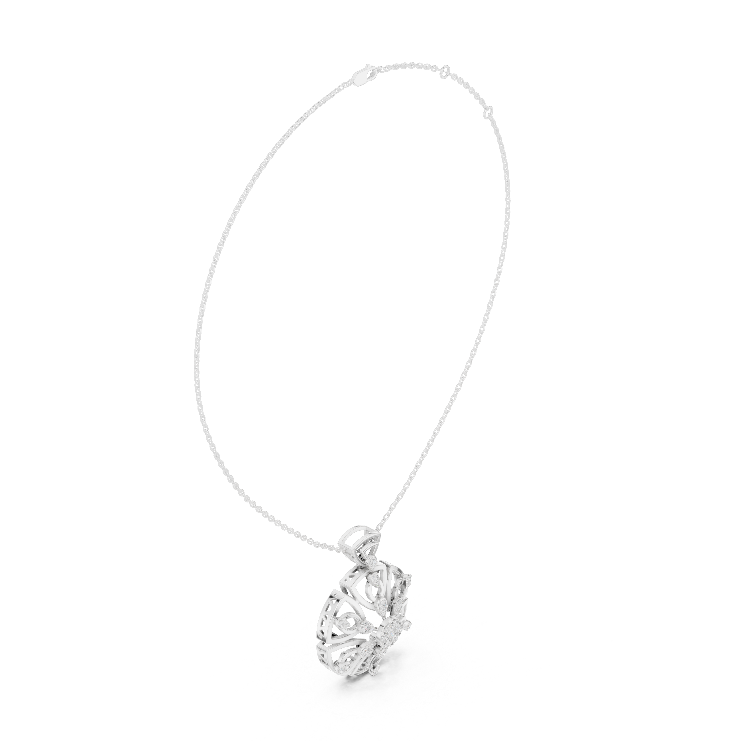 Luxury fashion Round Brilliant Cut Diamond Solitaire Pendant Necklace in Four Prong Setting curated for exclusive jewelry collections