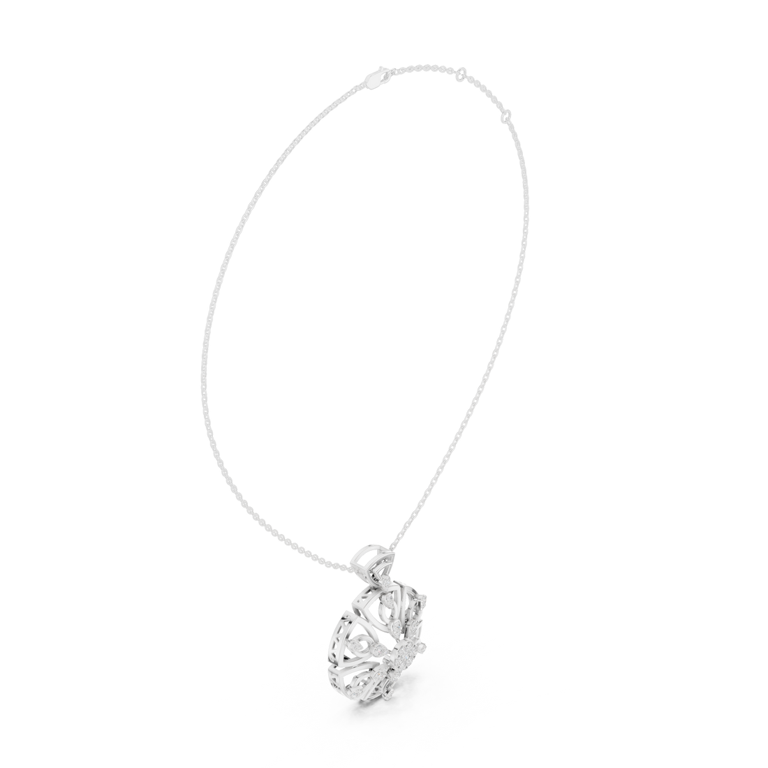 Luxury fashion Round Brilliant Cut Diamond Solitaire Pendant Necklace in Four Prong Setting curated for exclusive jewelry collections