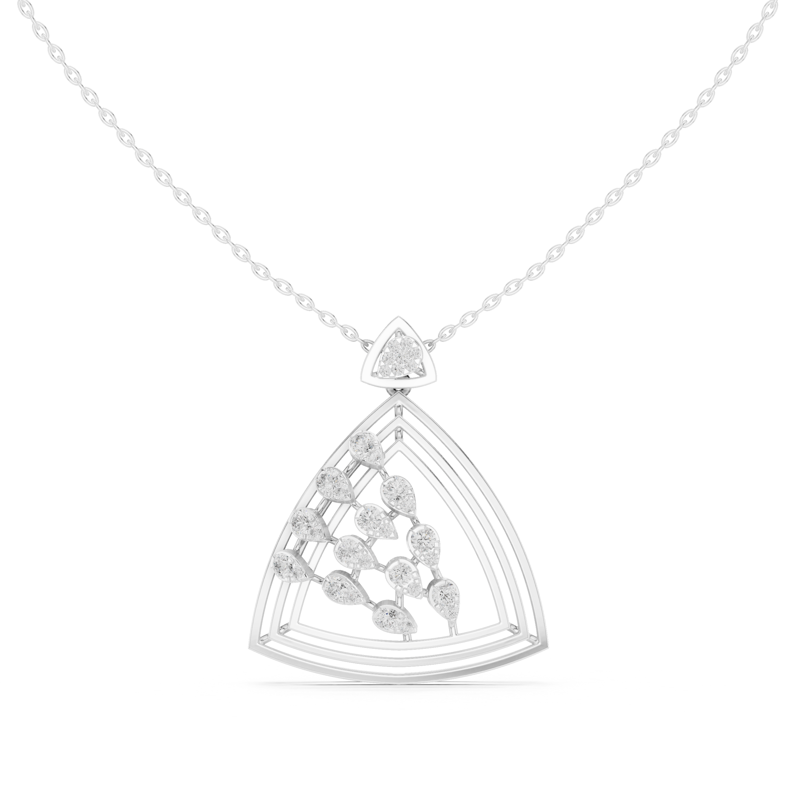 Luxury fashion Round Brilliant Cut Diamond Solitaire Pendant Necklace in Four Prong Setting curated for exclusive jewelry collections