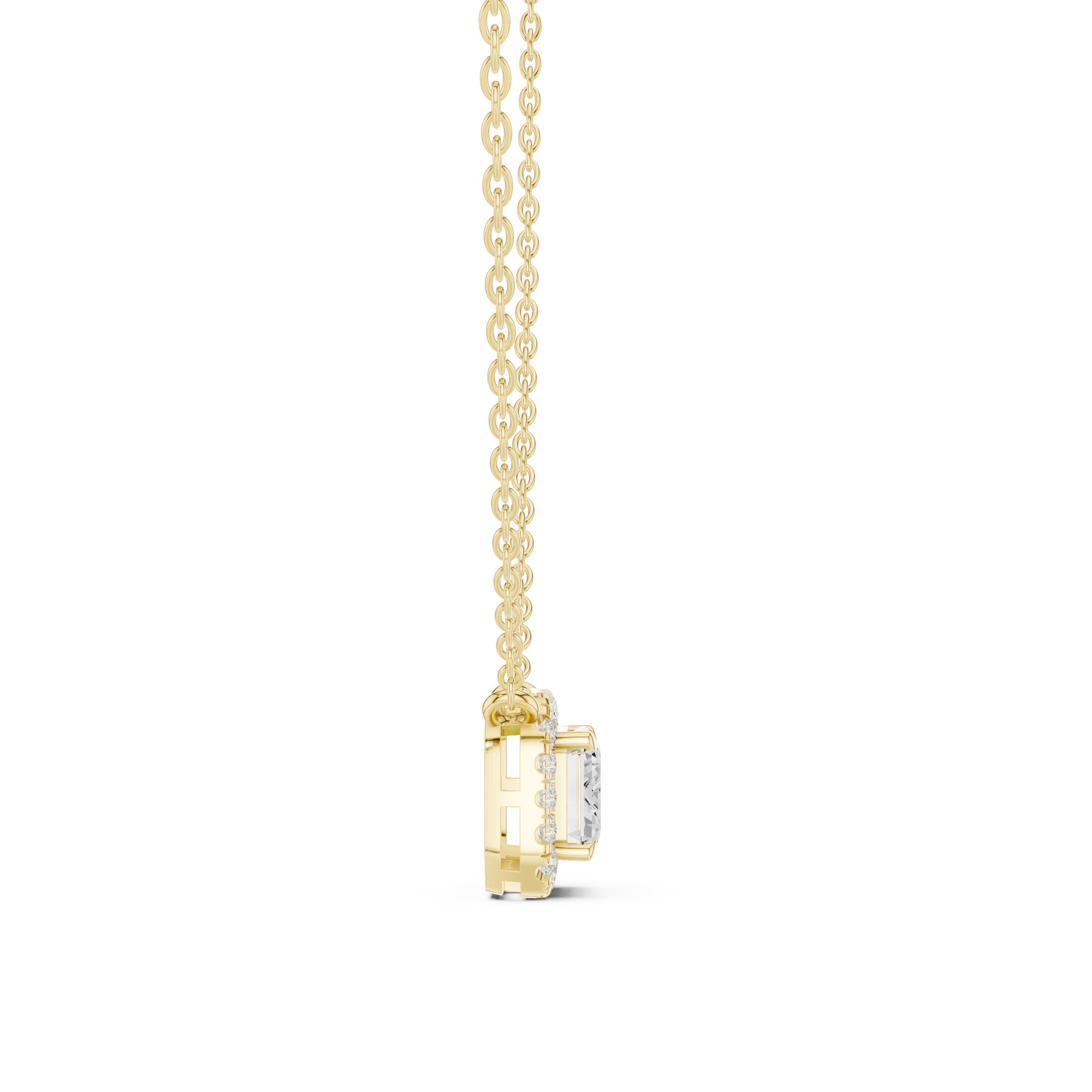 Luxury fashion Round Brilliant Cut Diamond Solitaire Pendant Necklace in Four Prong Setting curated for exclusive jewelry collections