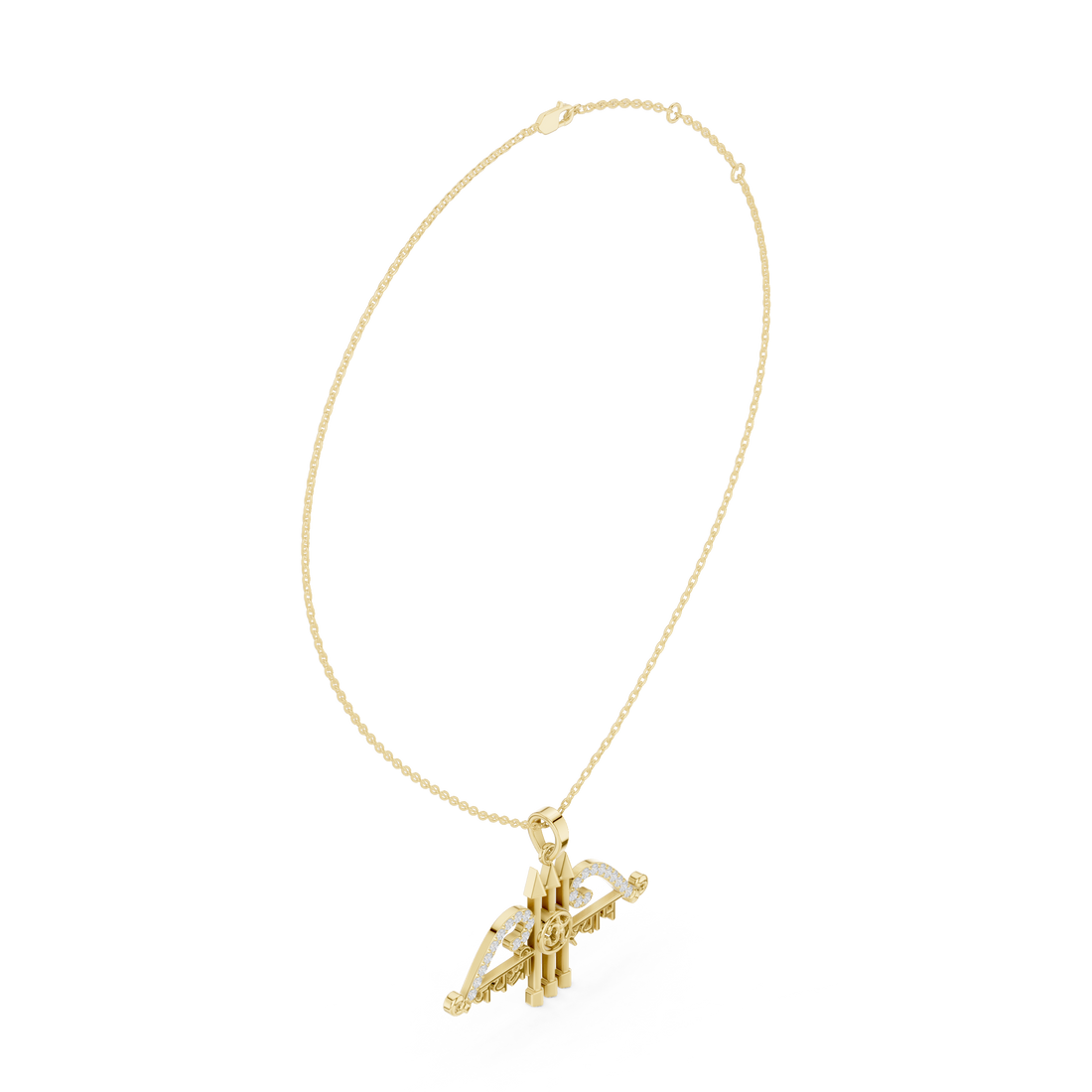 Elegant Round Cut Diamond Solitaire Pendant Necklace in Four Prong Setting handcrafted jewelry for a sophisticated luxury look