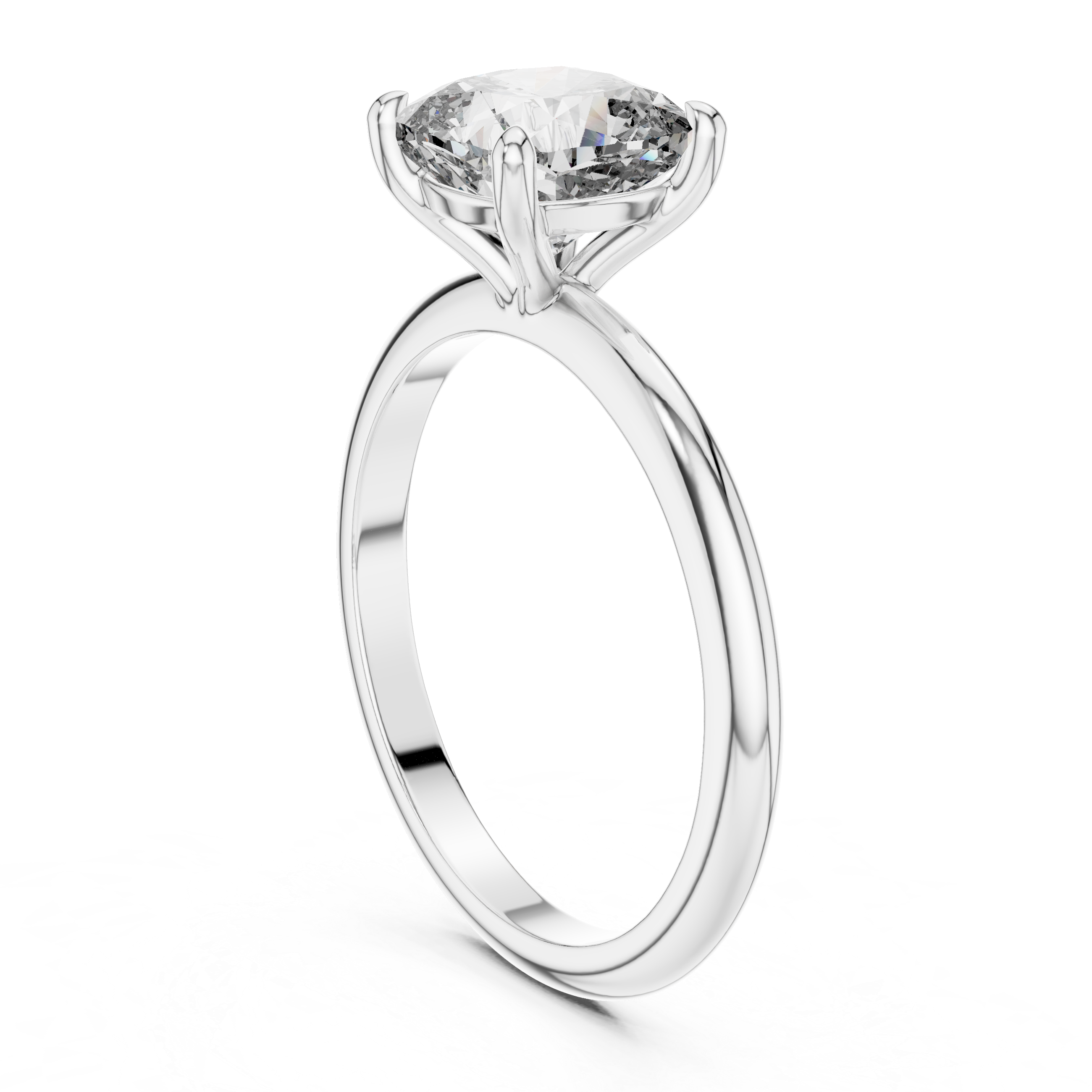 Decorative gemstone toe ring with round stone.