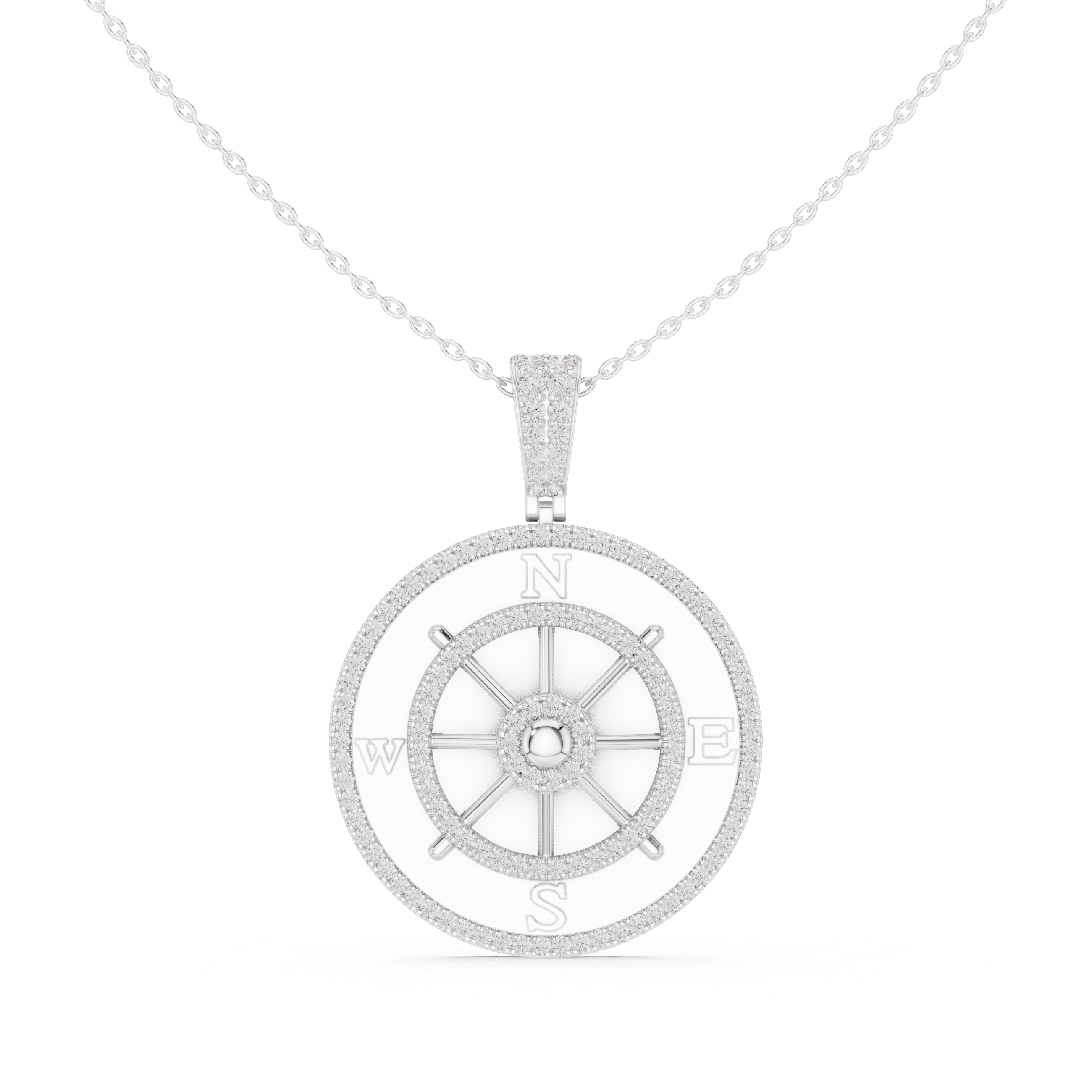 Sleek Round Brilliant Cut Diamond Solitaire Pendant Necklace perfect for both casual and formal styling