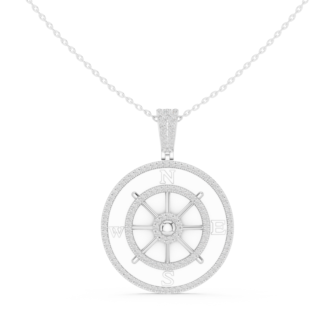 Sleek Round Brilliant Cut Diamond Solitaire Pendant Necklace perfect for both casual and formal styling